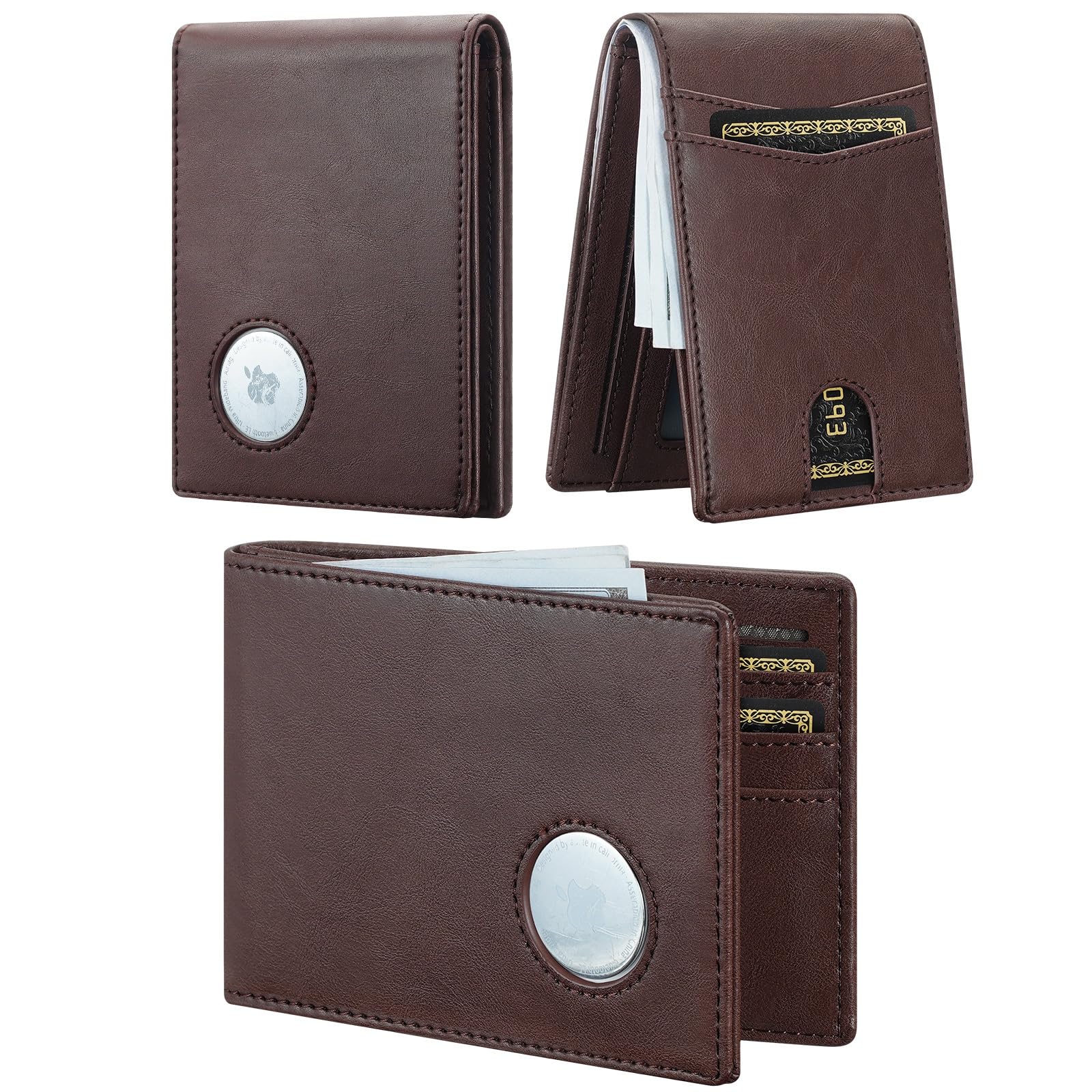 AirTag Wallet for Men – Slim RFID Bifold Front Pocket Card Holder - Abbycart