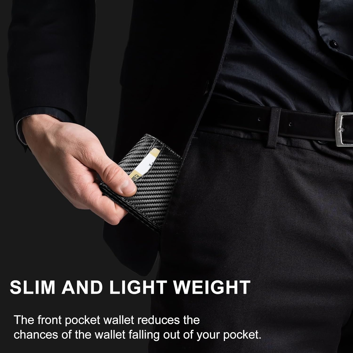 AirTag Wallet for Men – Slim RFID Bifold Front Pocket Card Holder - Abbycart