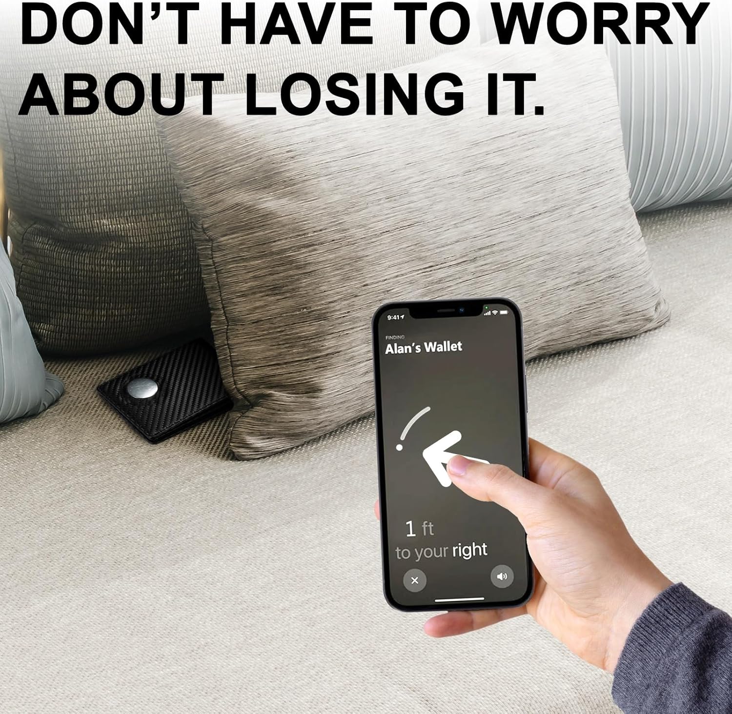 AirTag Wallet for Men – Slim RFID Bifold Front Pocket Card Holder - Abbycart