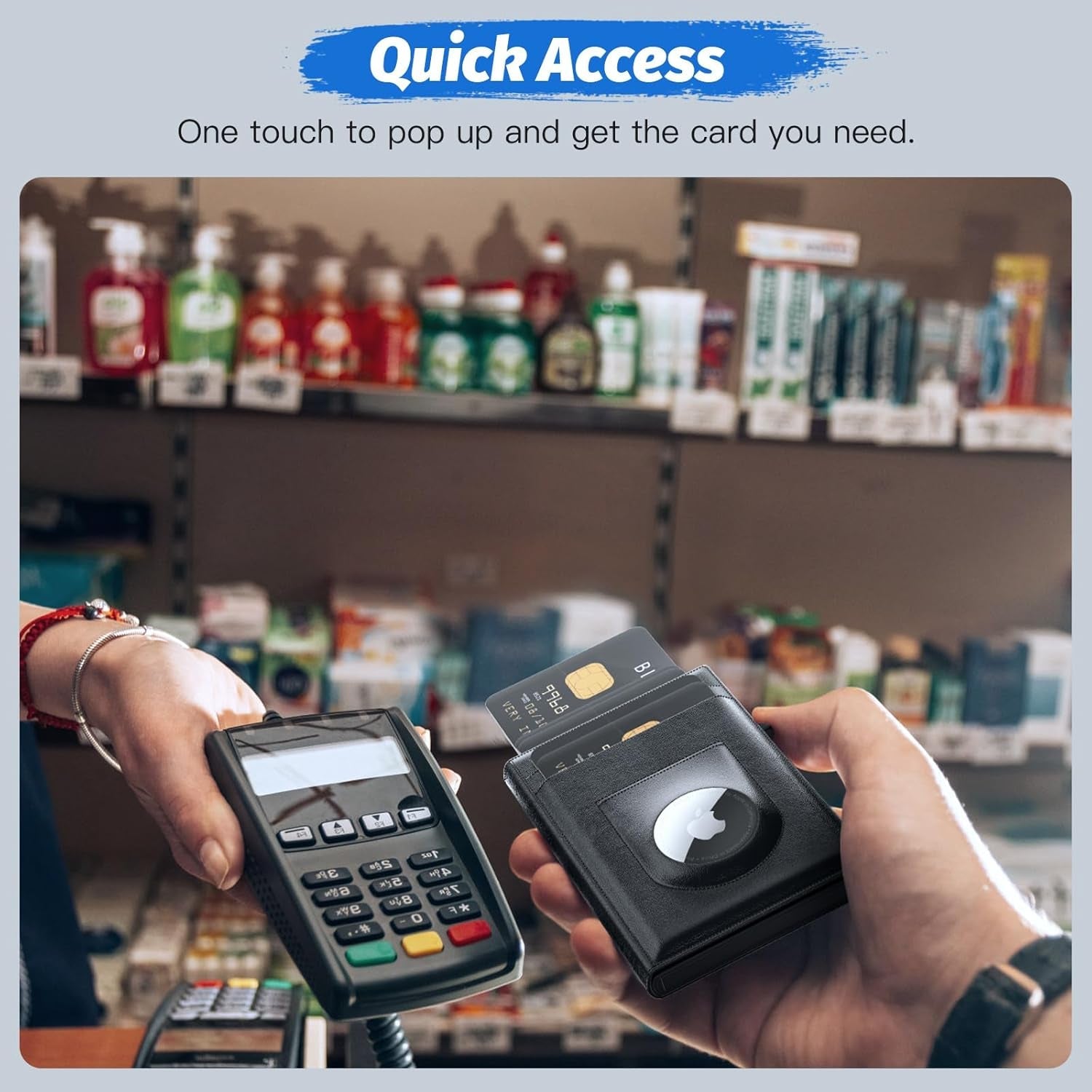 AirTag Wallet for Men | Slim RFID - Blocking Leather Wallet - Abbycart