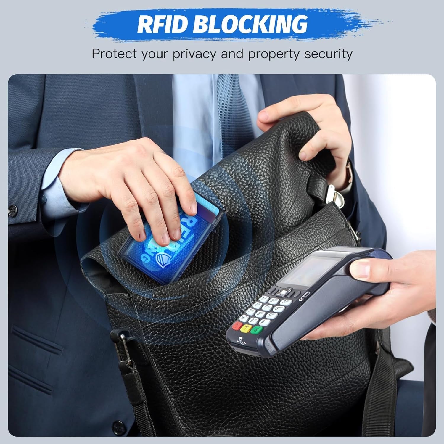 AirTag Wallet for Men | Slim RFID - Blocking Leather Wallet - Abbycart