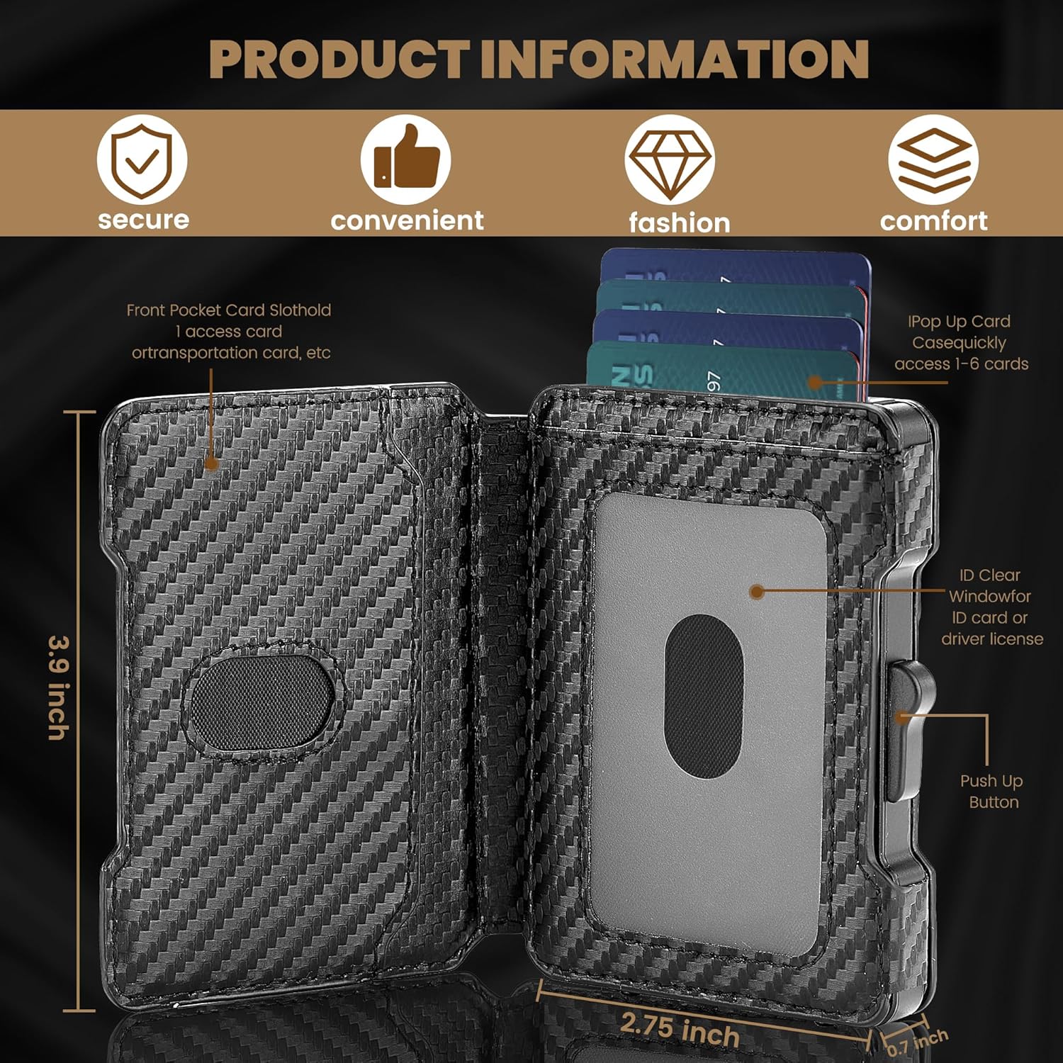 AirTag Wallet for Men – Slim RFID Blocking Leather Wallet with Money Clip and Apple AirTag Holder - Abbycart