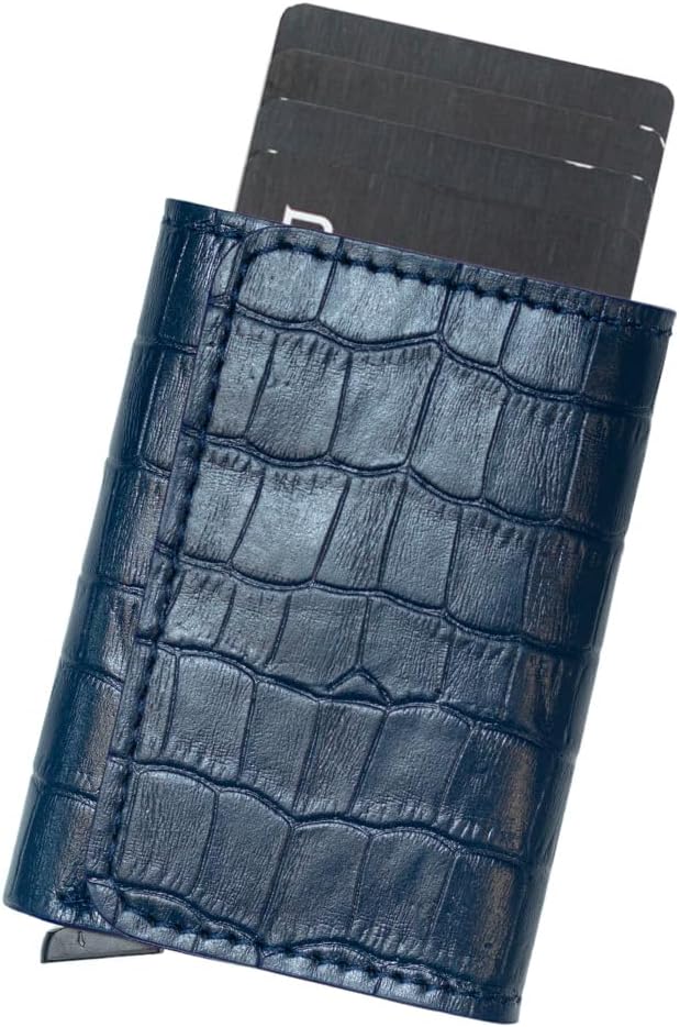 Airtag Wallet with Pop-Up Card Case | Genuine Leather RFID Slim Wallet