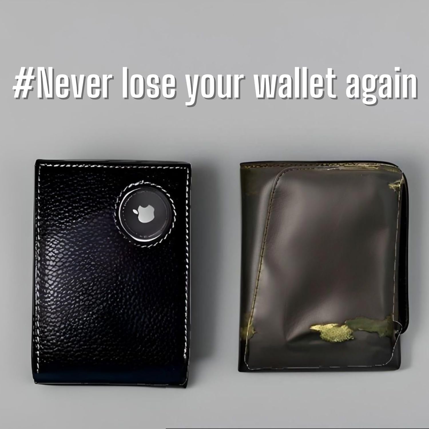 Apple AirTag Wallet for Men - Slim Bifold Leather, RFID Blocking, Holds 20 Cards - Abbycart