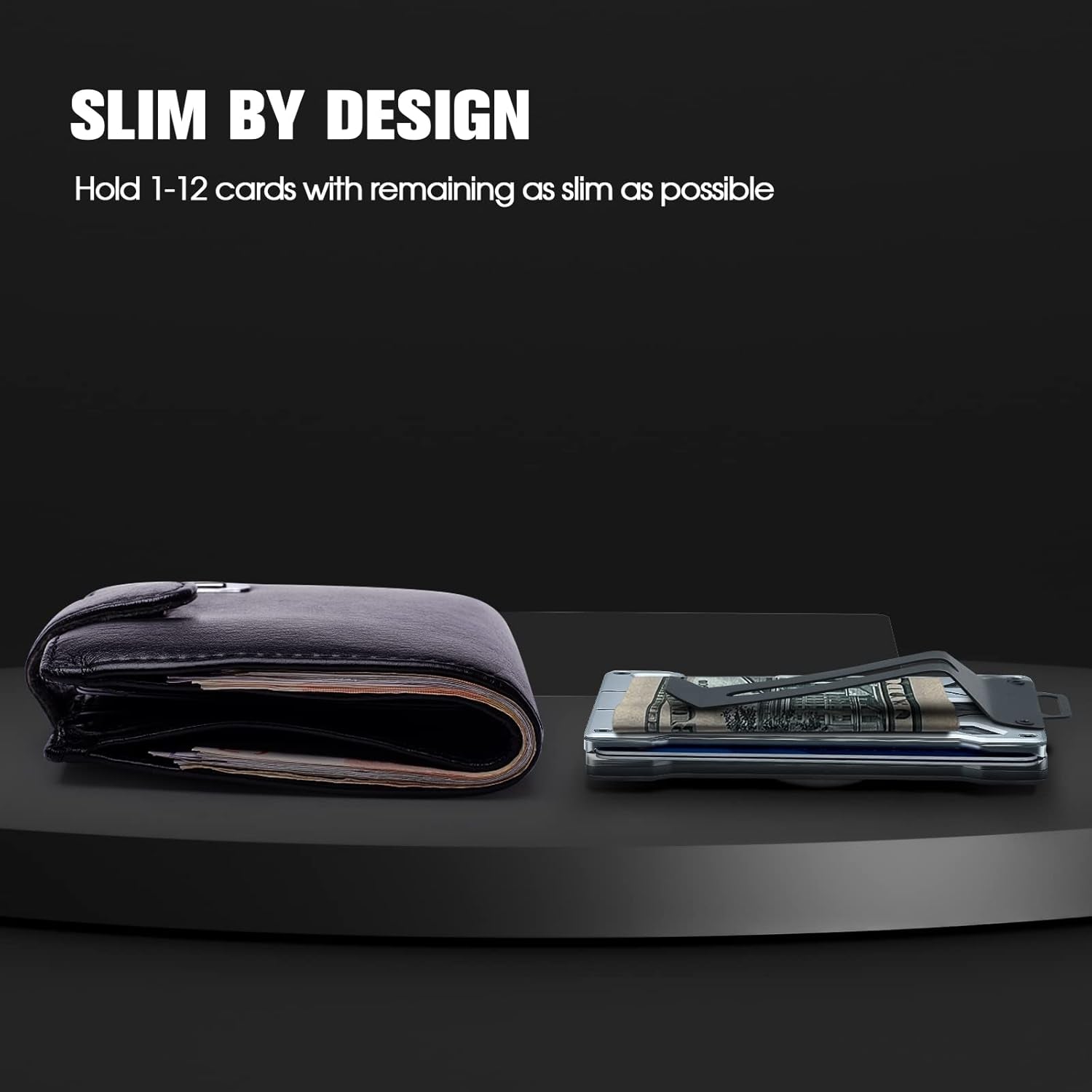 Apple AirTag Wallet for Men – Slim RFID Blocking Bifold with 13 Card Slots and Money Clip - Abbycart