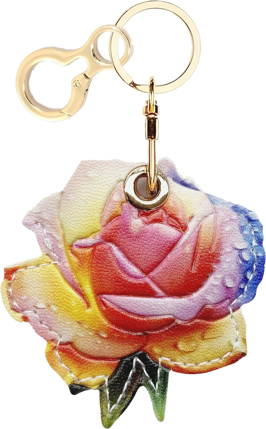 Leather AirTag Keychain Case - Durable Protective Holder with Style - Abbycart