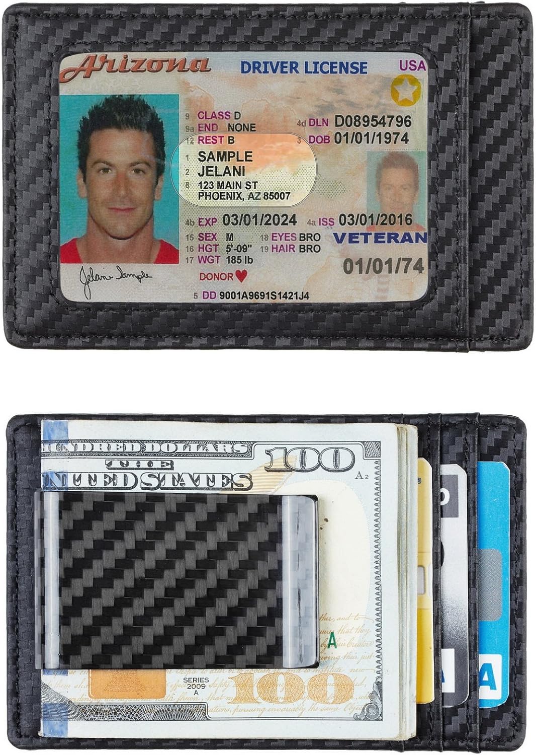Carbon Fiber Money Clip Wallet - Abbycart