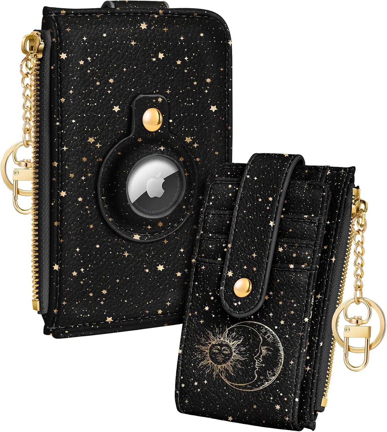 Cute AirTag Wallet for Women – RFID Blocking, Floral Leather, Compact & Stylish - Abbycart