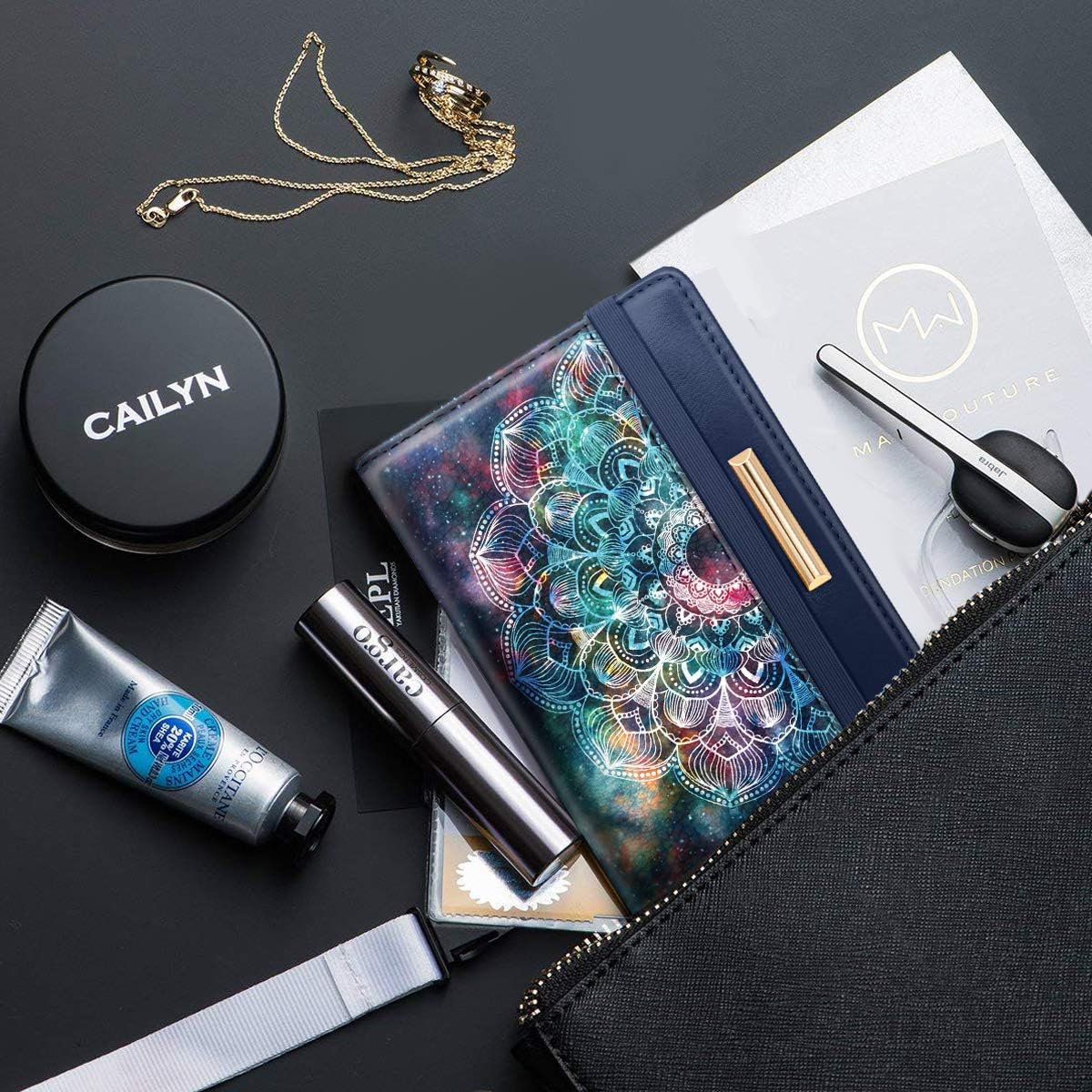 Cute design passport holder for women with RFID protection.