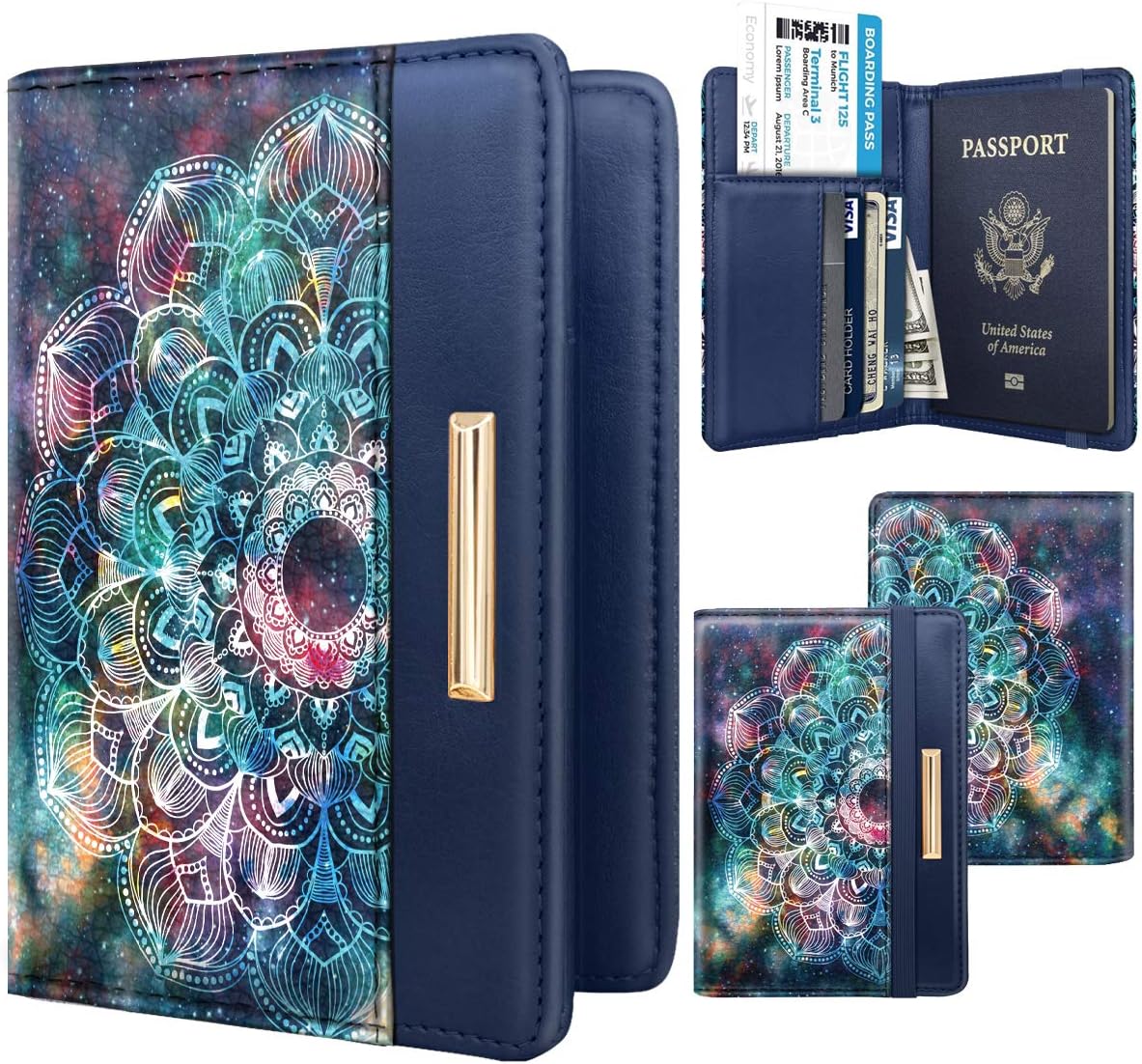 Cute design passport holder for women with RFID protection.