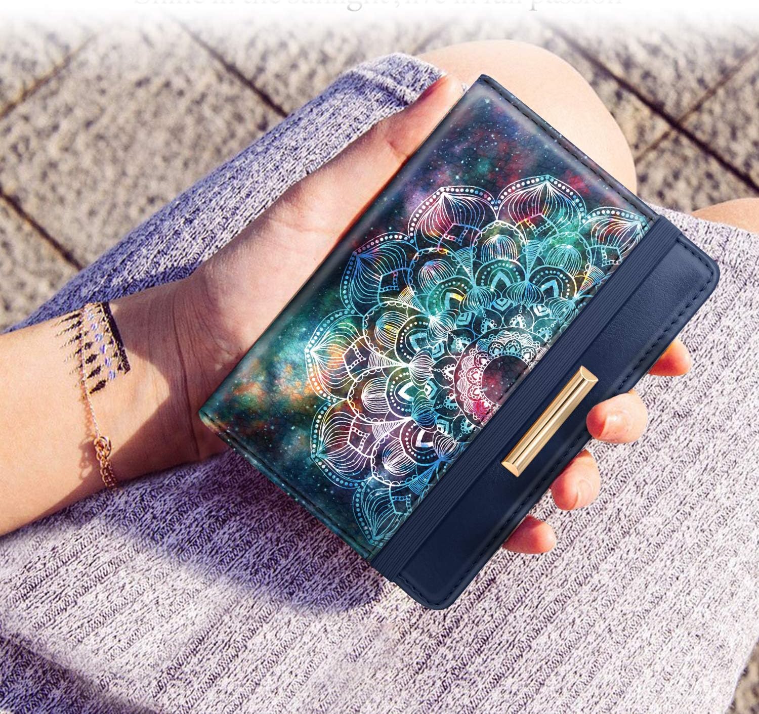 Cute design passport holder for women with RFID protection.
