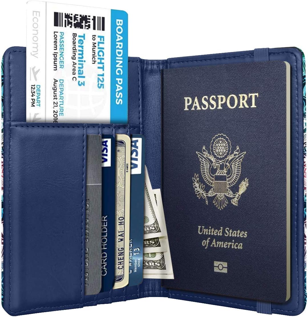Cute design passport holder for women with RFID protection.