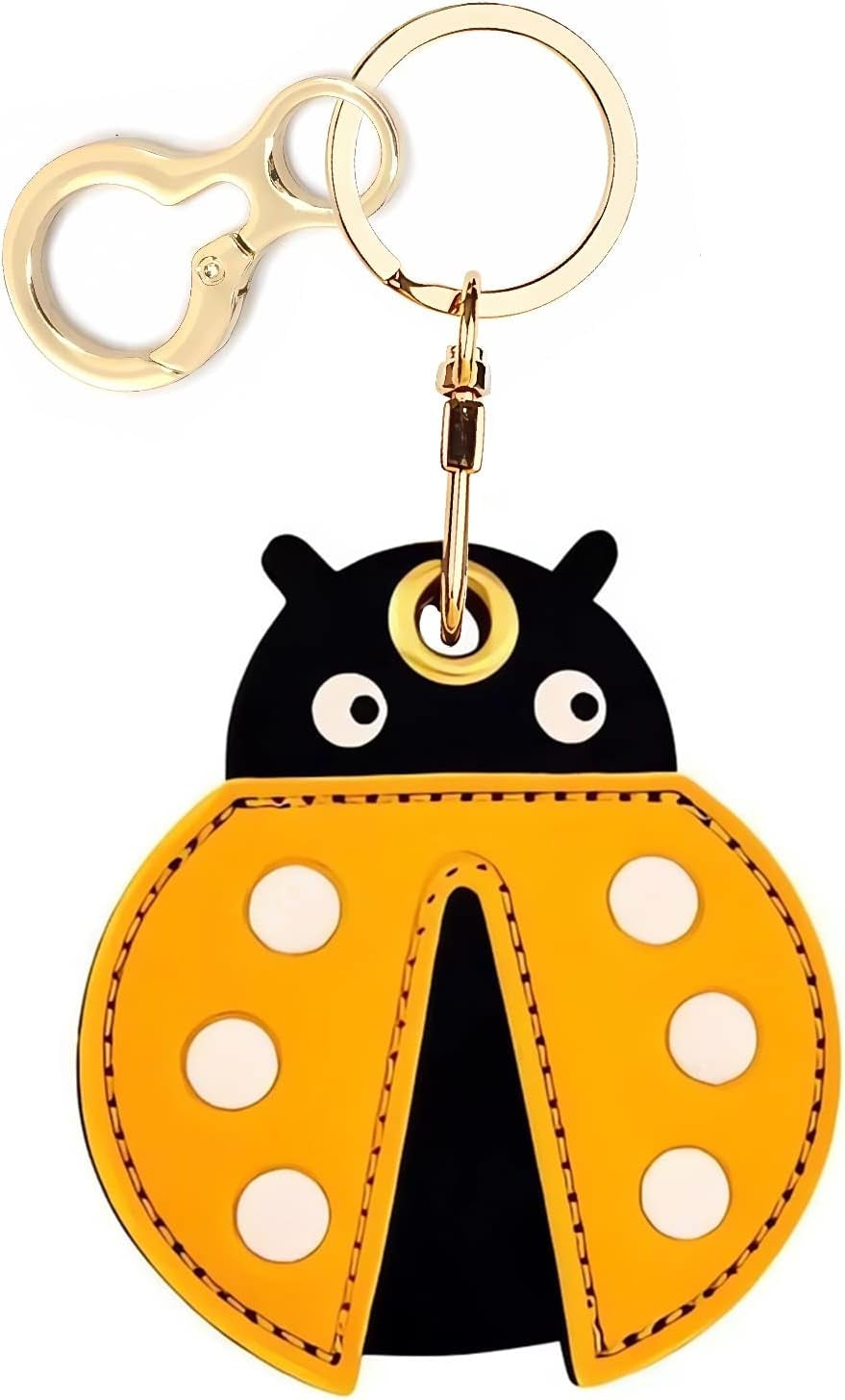 Leather AirTag Keychain Case - Durable Protective Holder with Style - Abbycart