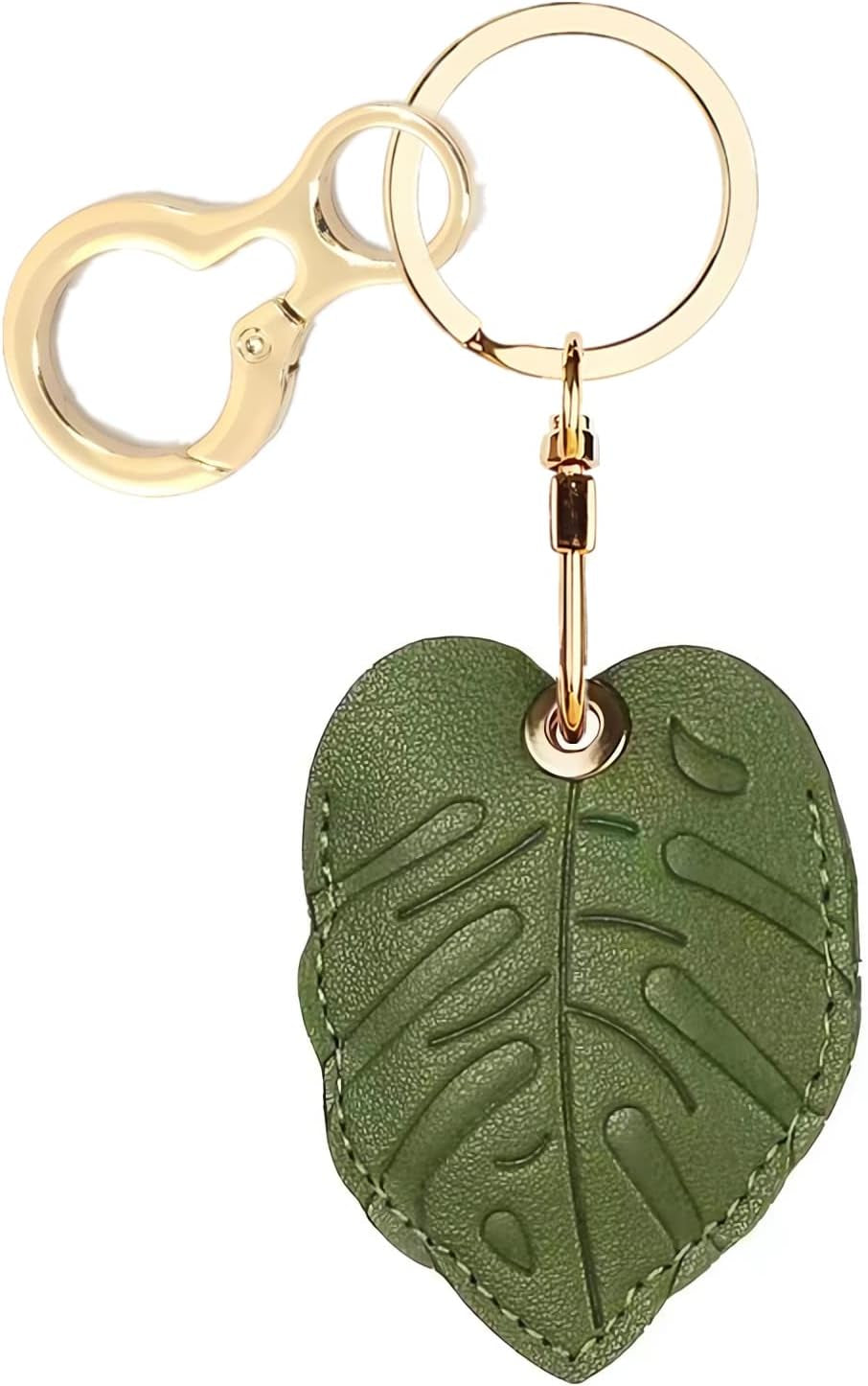 Leather AirTag Keychain Case - Durable Protective Holder with Style - Abbycart