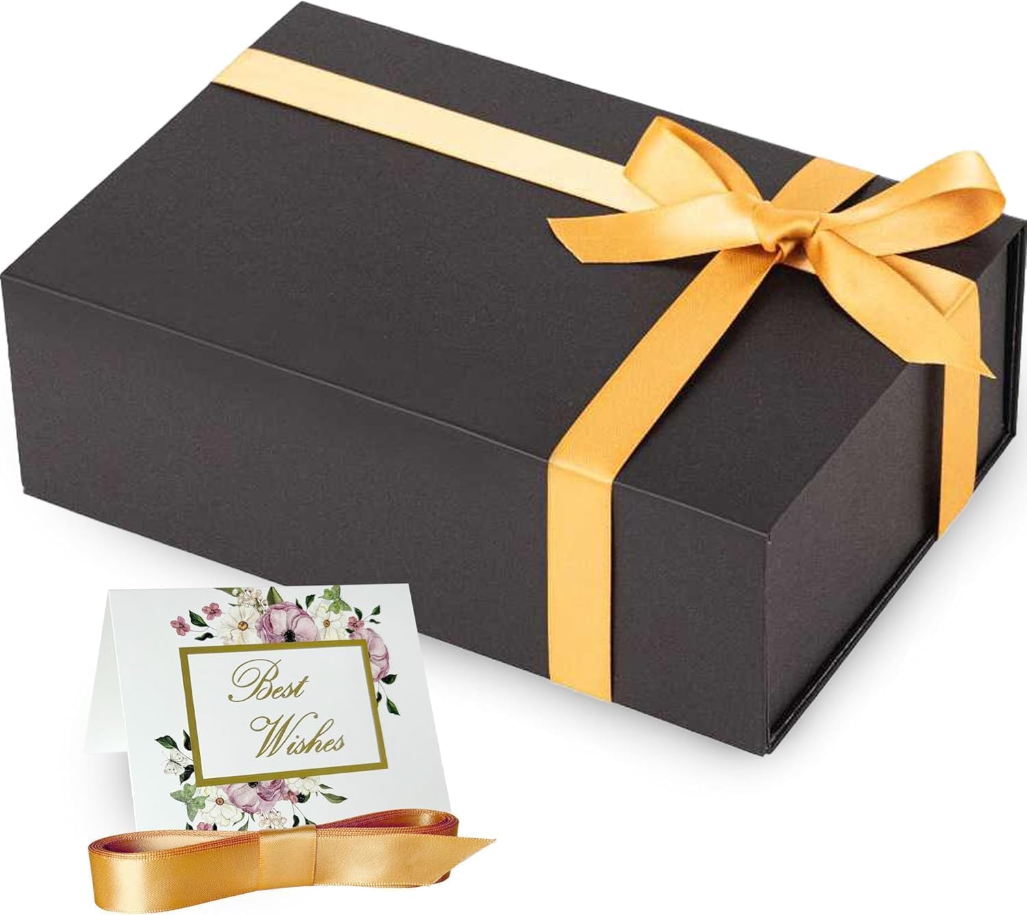 Elegant Black Magnetic Gift Box – Large - Abbycart