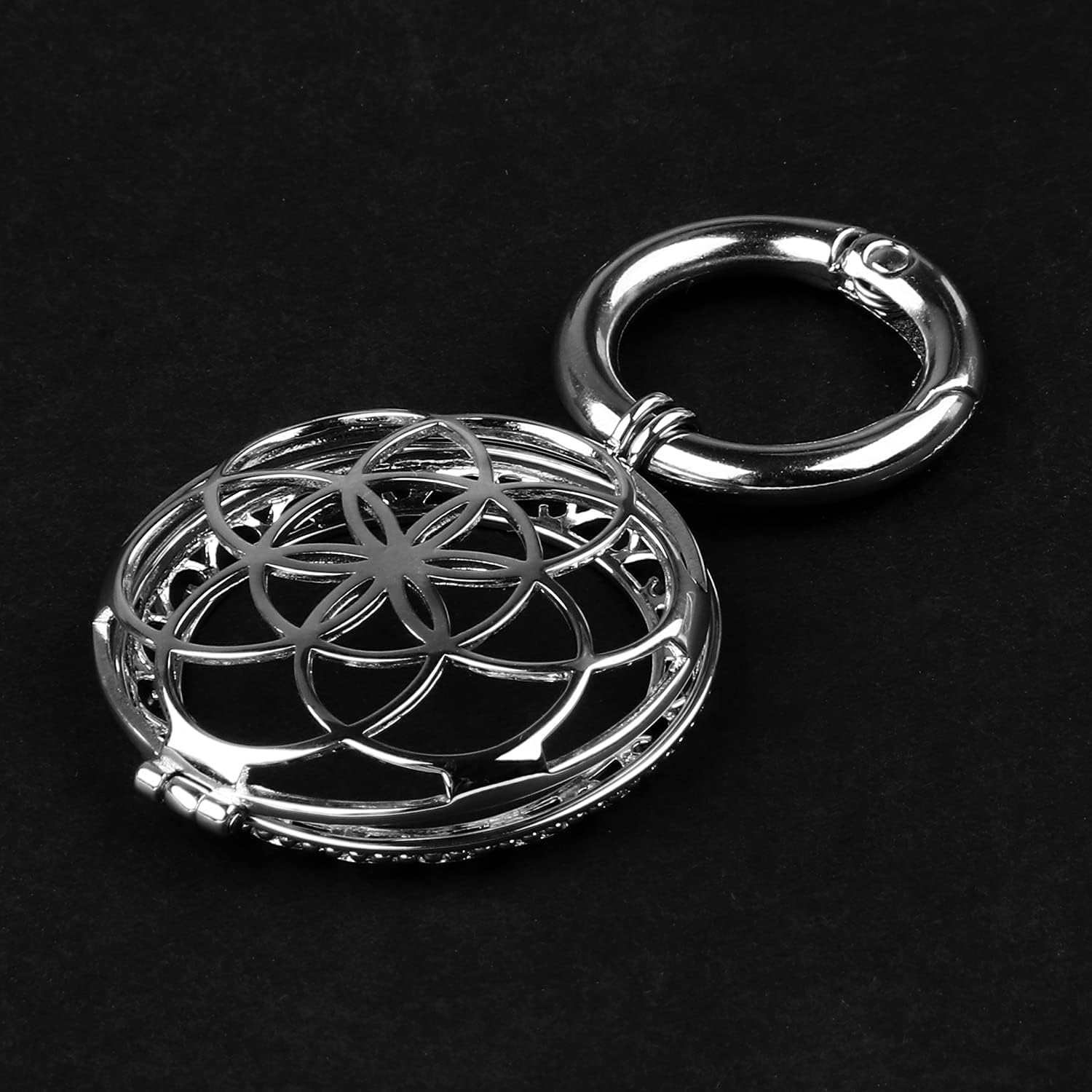Elegant Metal AirTag Keychain Holder – Secure, Stylish, and Durable Protective Case for Women and Girls - Abbycart