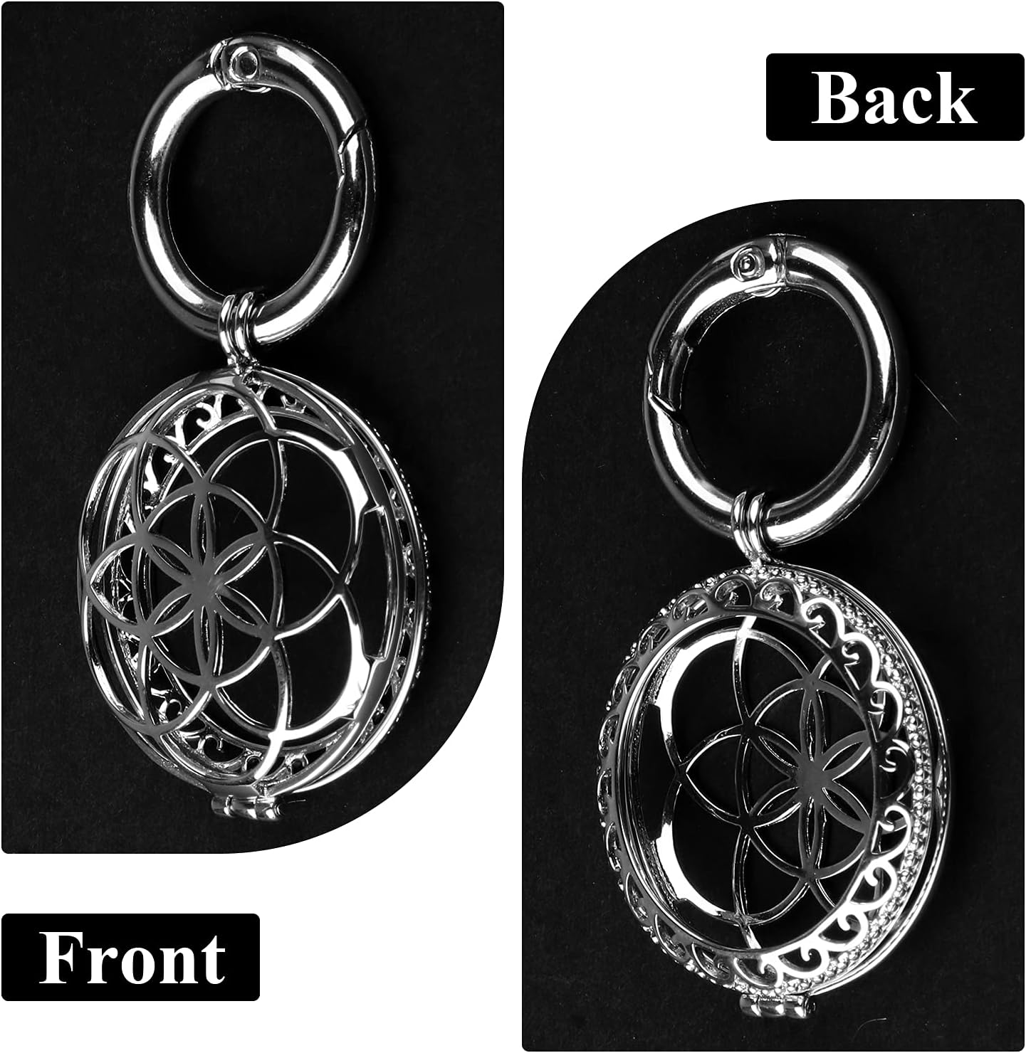 Elegant Metal AirTag Keychain Holder – Secure, Stylish, and Durable Protective Case for Women and Girls - Abbycart