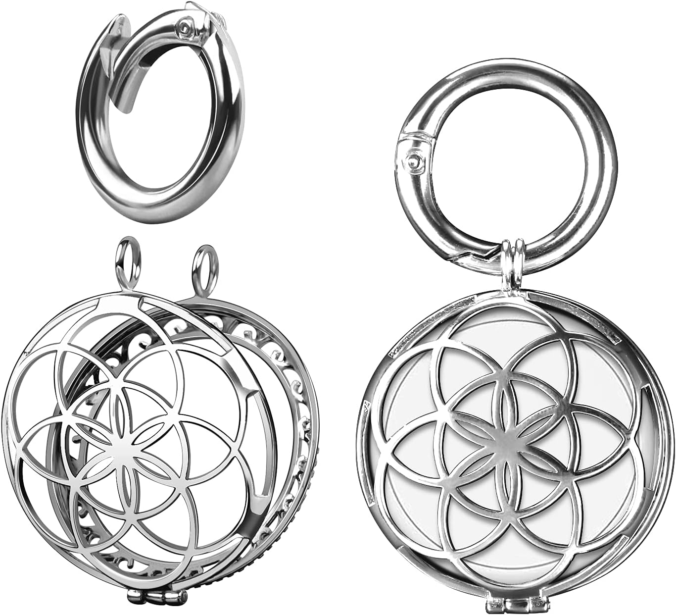 Elegant Metal AirTag Keychain Holder – Secure, Stylish, and Durable Protective Case for Women and Girls - Abbycart