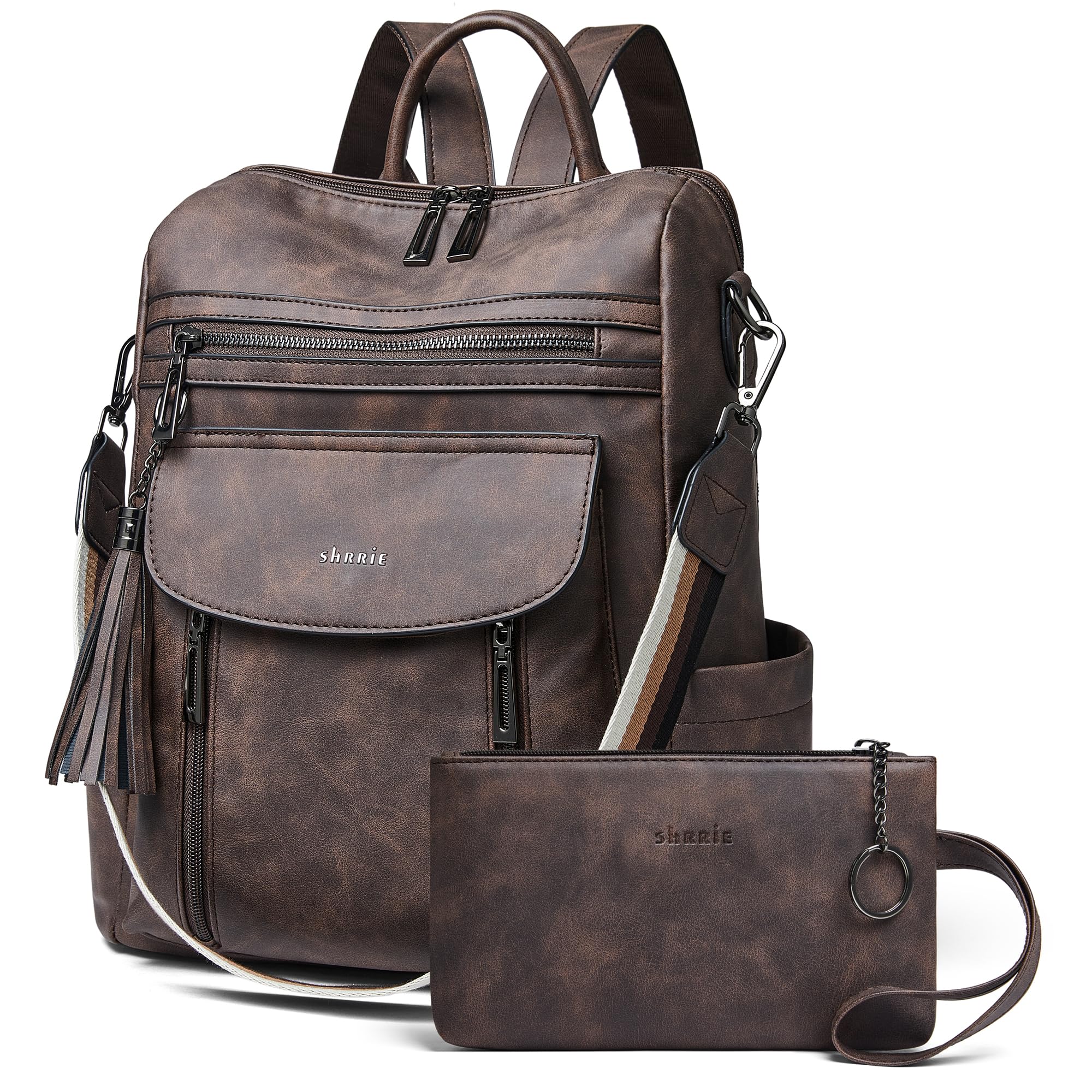 Fashion Leather Backpack Purse Women Travel Work Laptop Bag