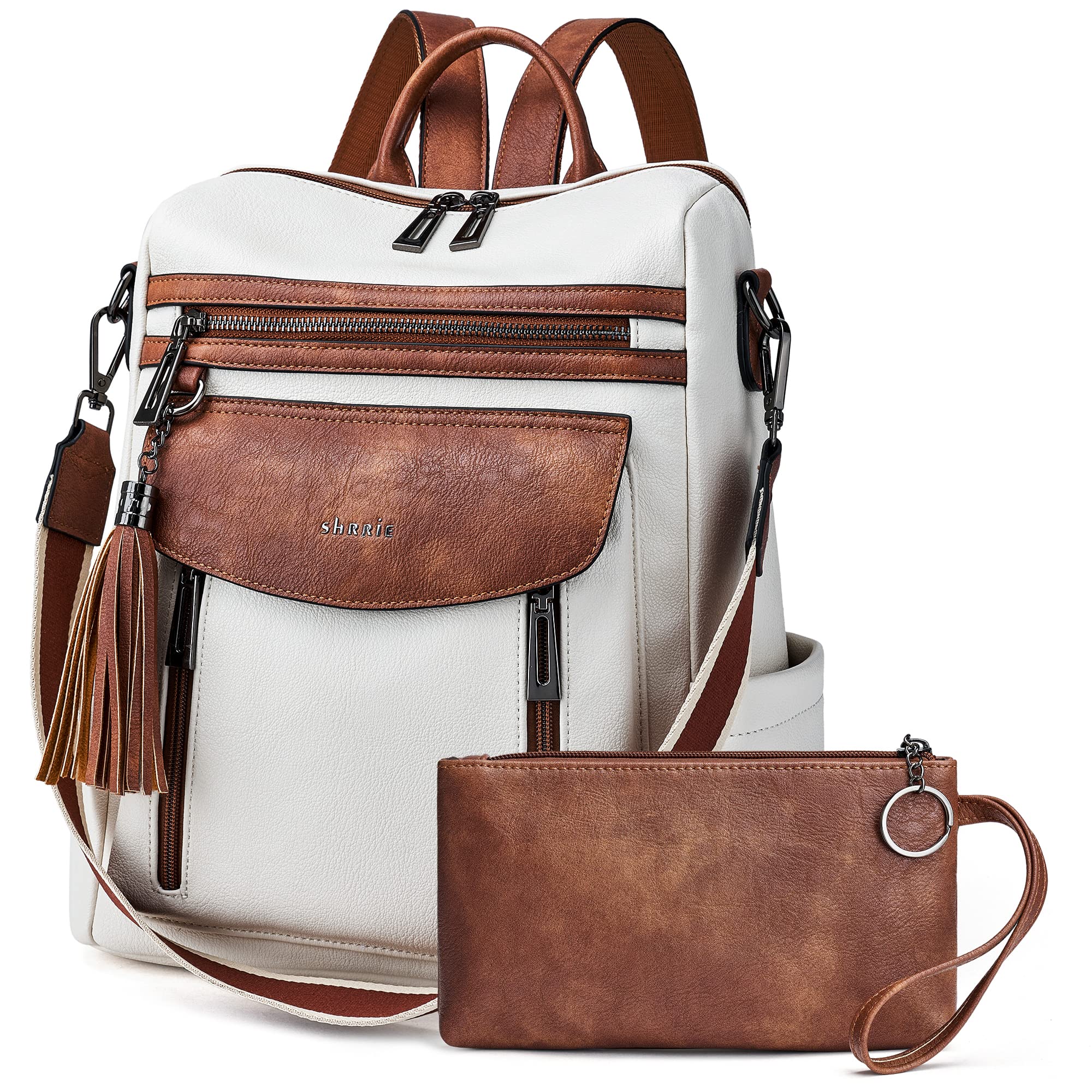 Fashion Leather Backpack Purse Women Travel Work Laptop Bag