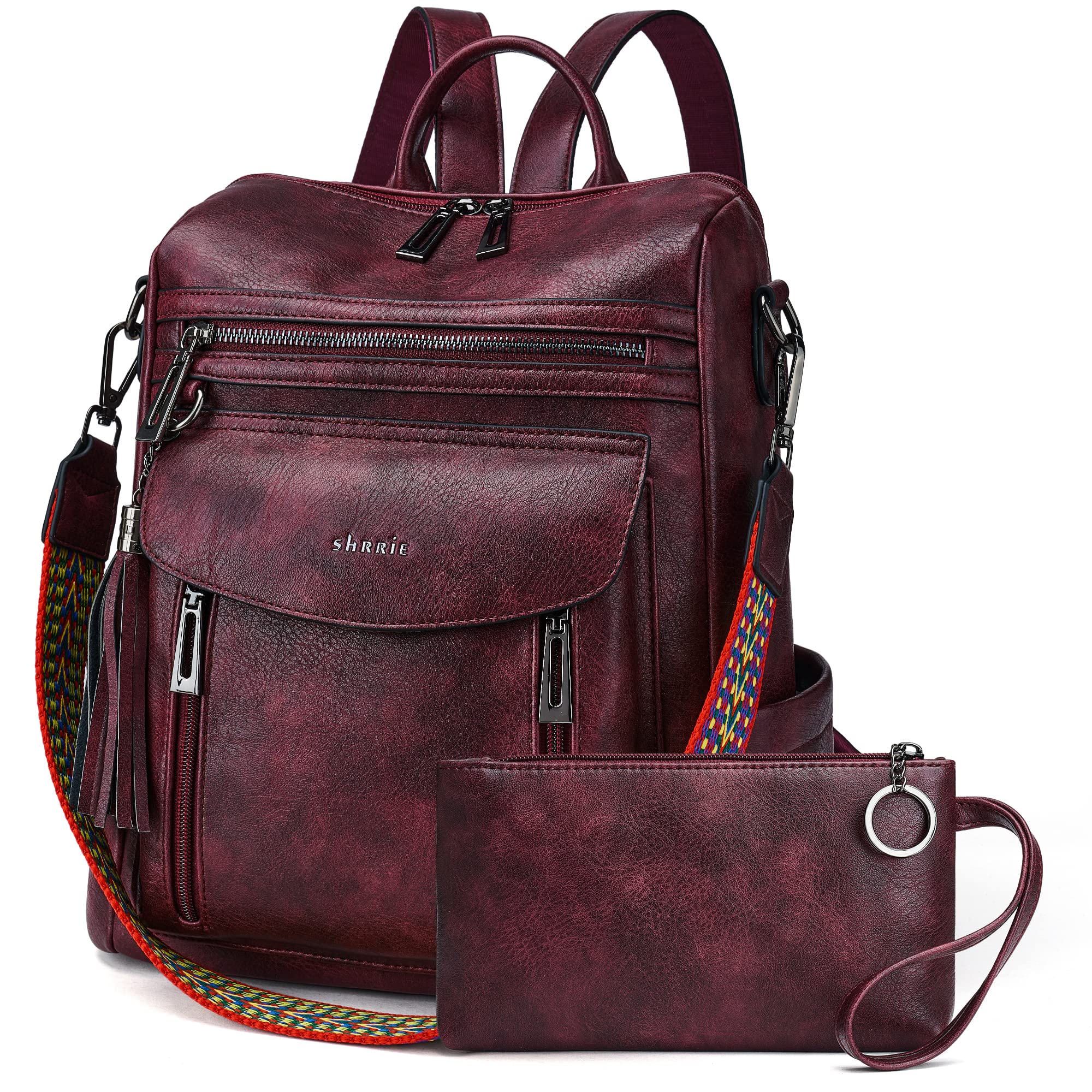 Fashion Leather Backpack Purse Women Travel Work Laptop Bag