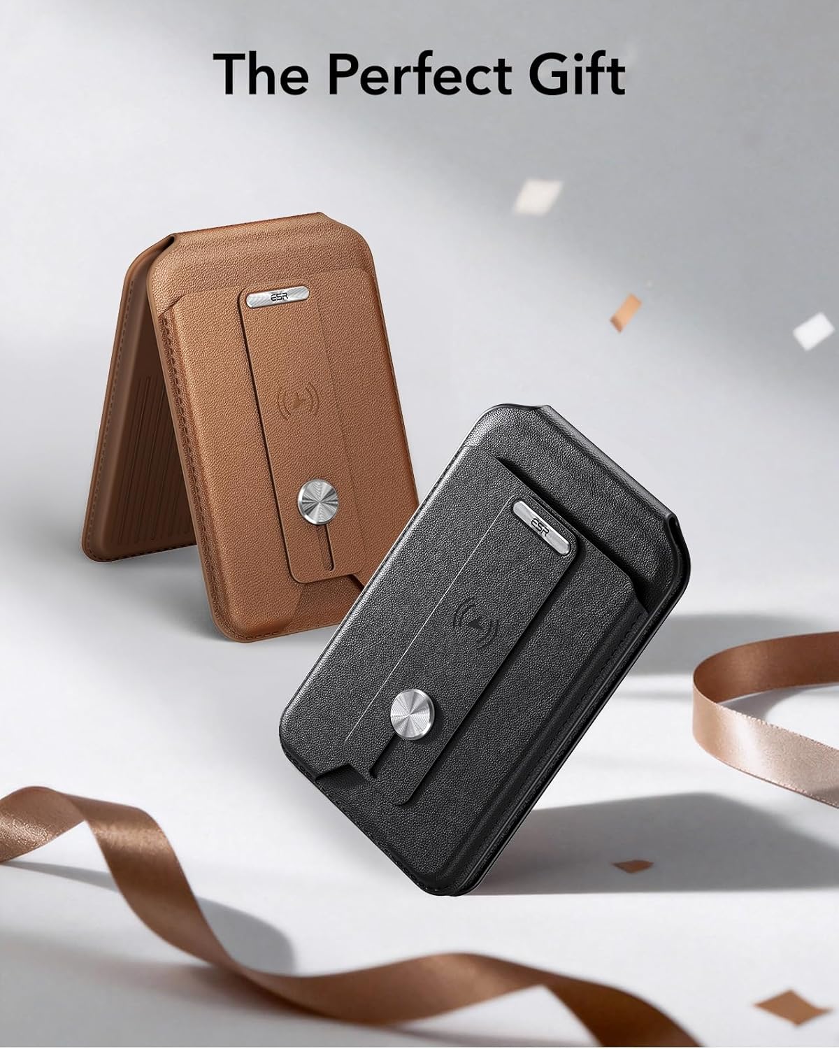 Find My MagSafe Wallet with Stand, RFID Blocking, 5-Card Leather