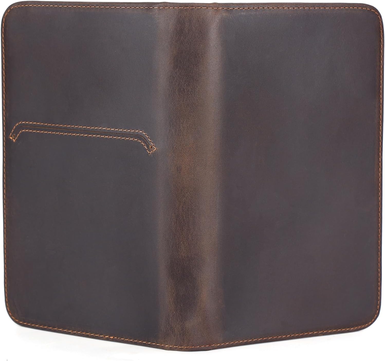 Full Grain Leather Passport Holder with AirTag Slot & RFID Protection