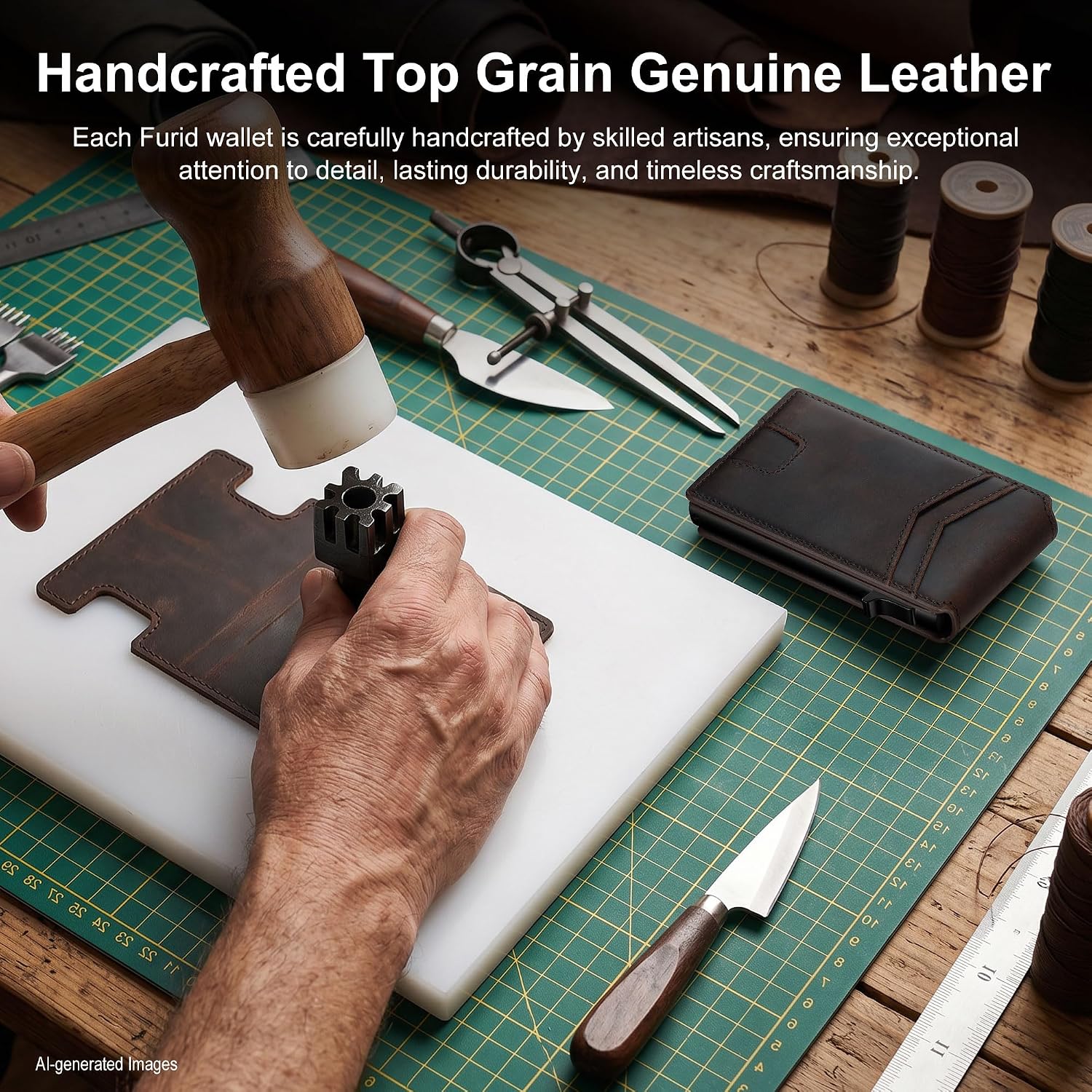 Genuine Leather Wallet for Men: Smart Pop Up Wallets Magnetic Money Clip | Full Grain Rfid Slim Minimalist Card Holder - Small Front Pocket Wallets Gift for Husband Birthday Anniversary