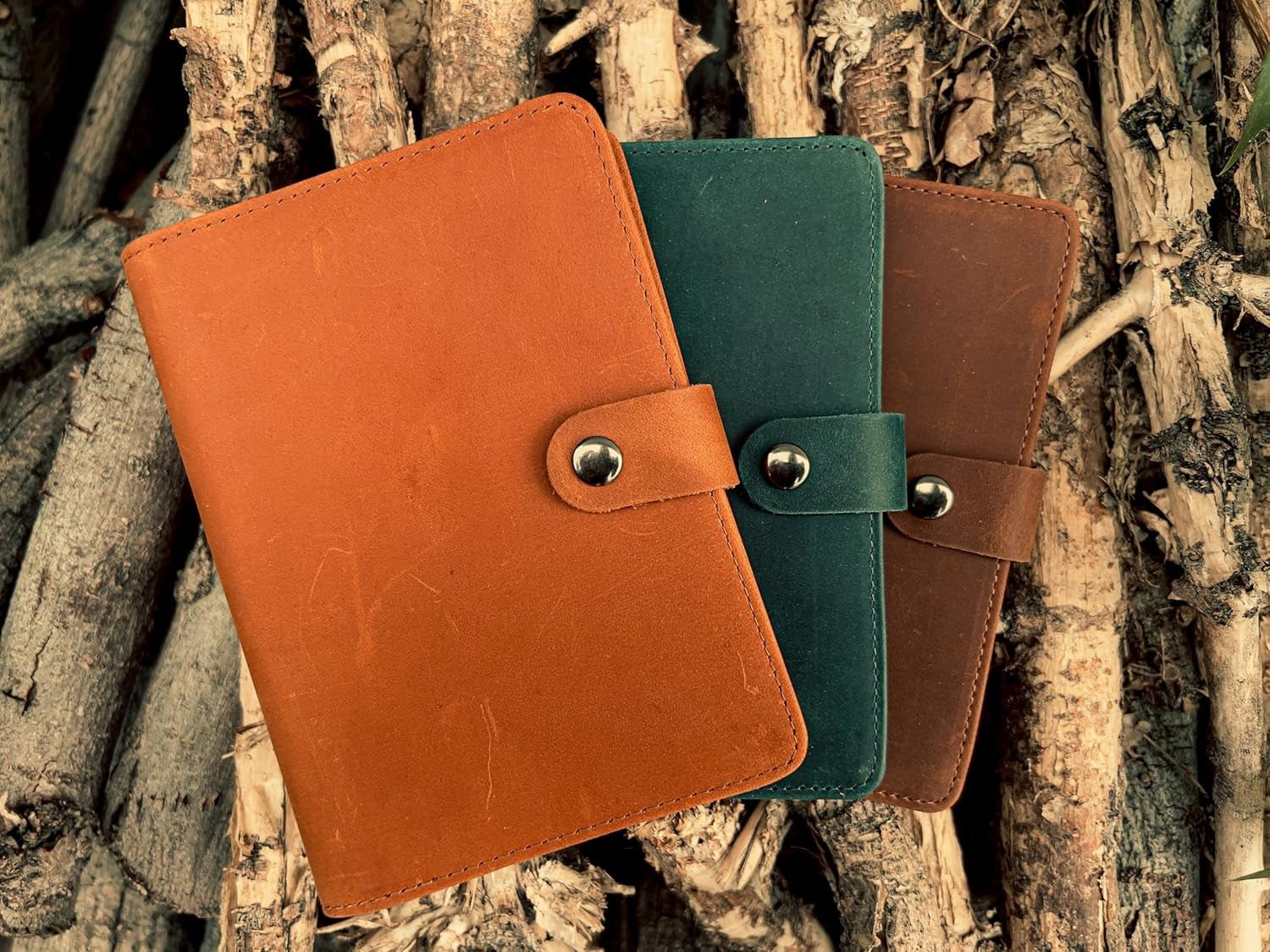 Genuine Leather AirTag Passport Holder with RFID Blocking for Secure Travel - Abbycart