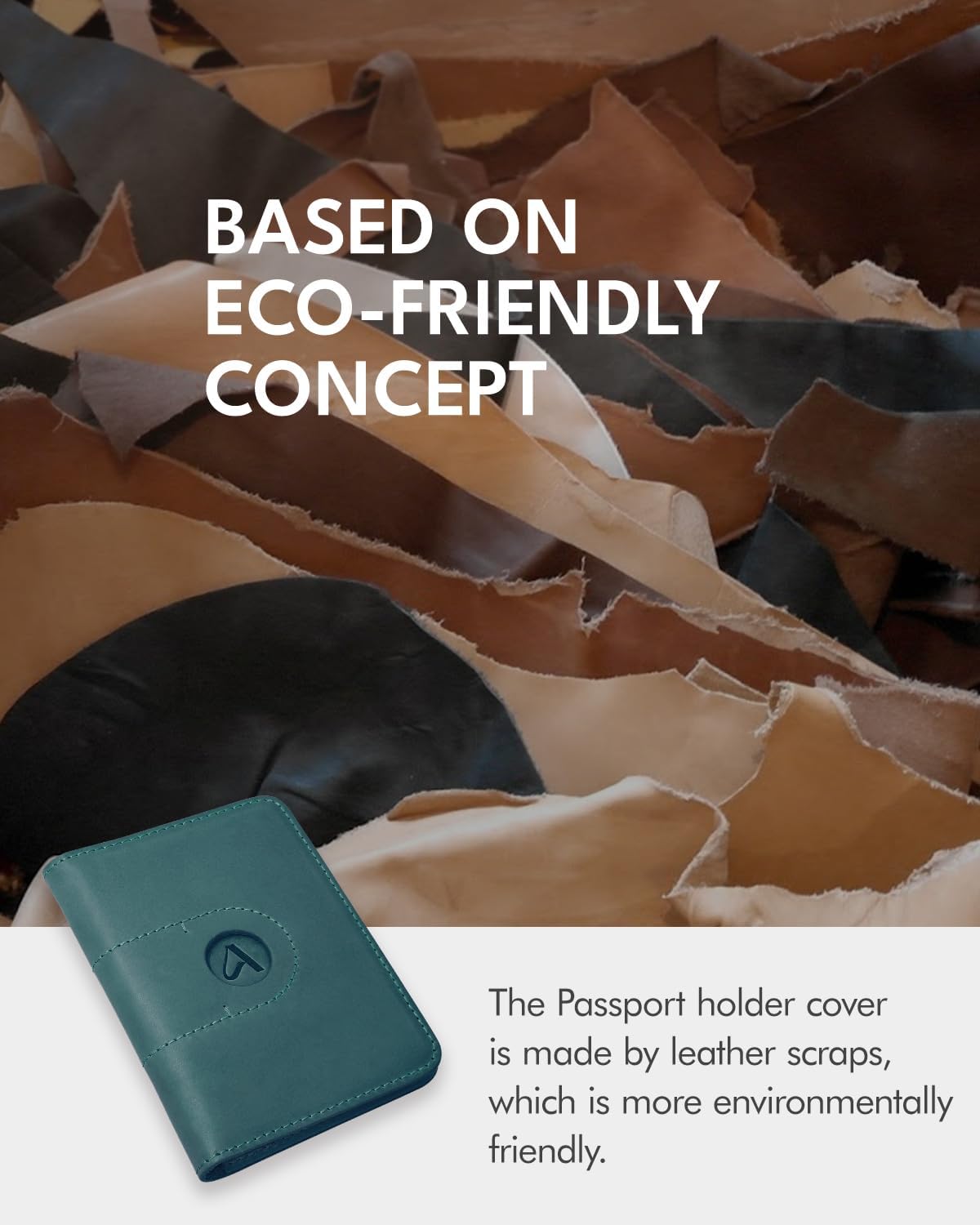 Genuine Leather Passport Holder with AirTag Slot – Travel Wallet & Airport Essentials - Abbycart