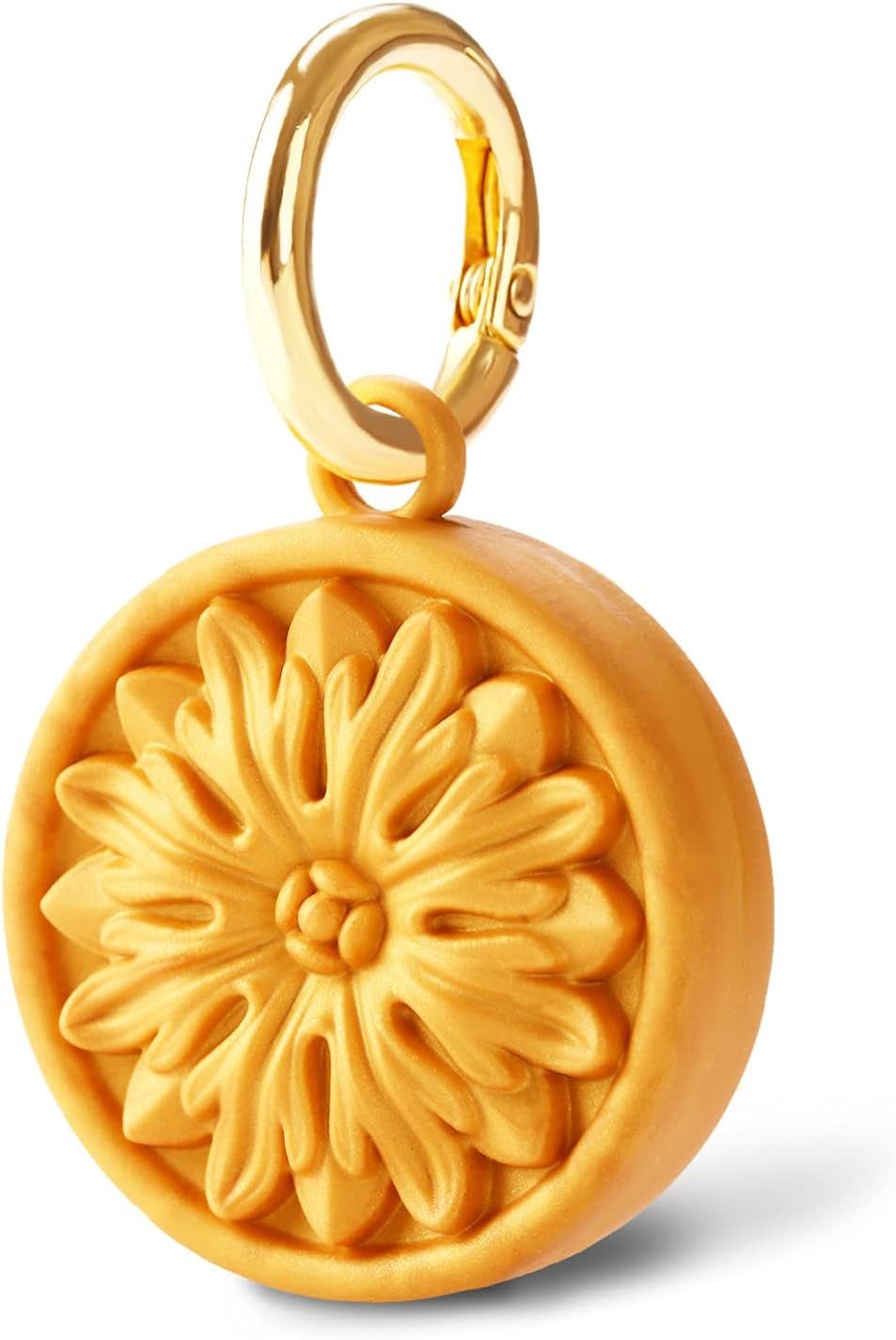 Golden Silicone AirTag Case with Keychain - Durable Protective Holder for Apple AirTag 2021 - Abbycart