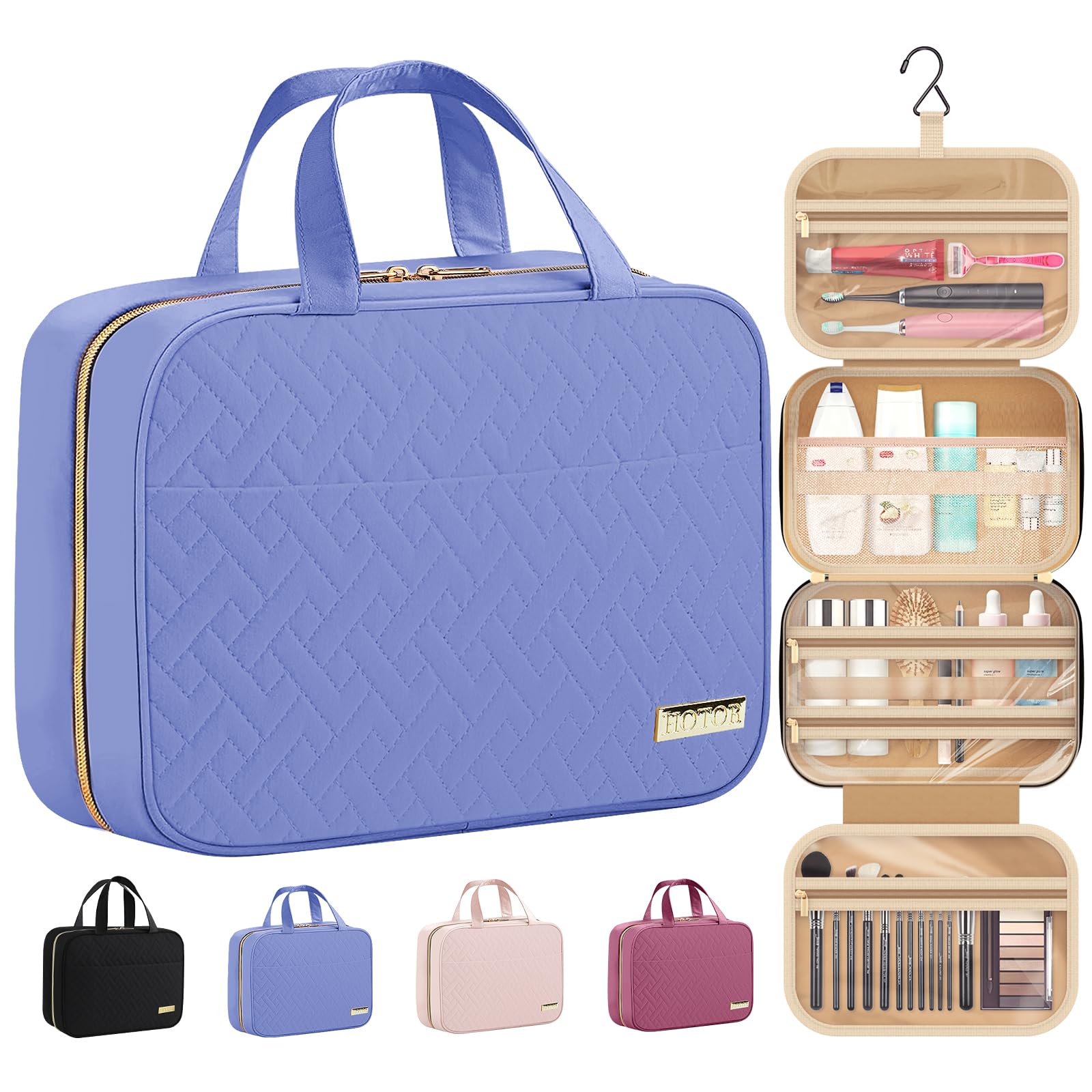 Hanging Toiletry Bag – Waterproof Travel Organizer with Large Capacity