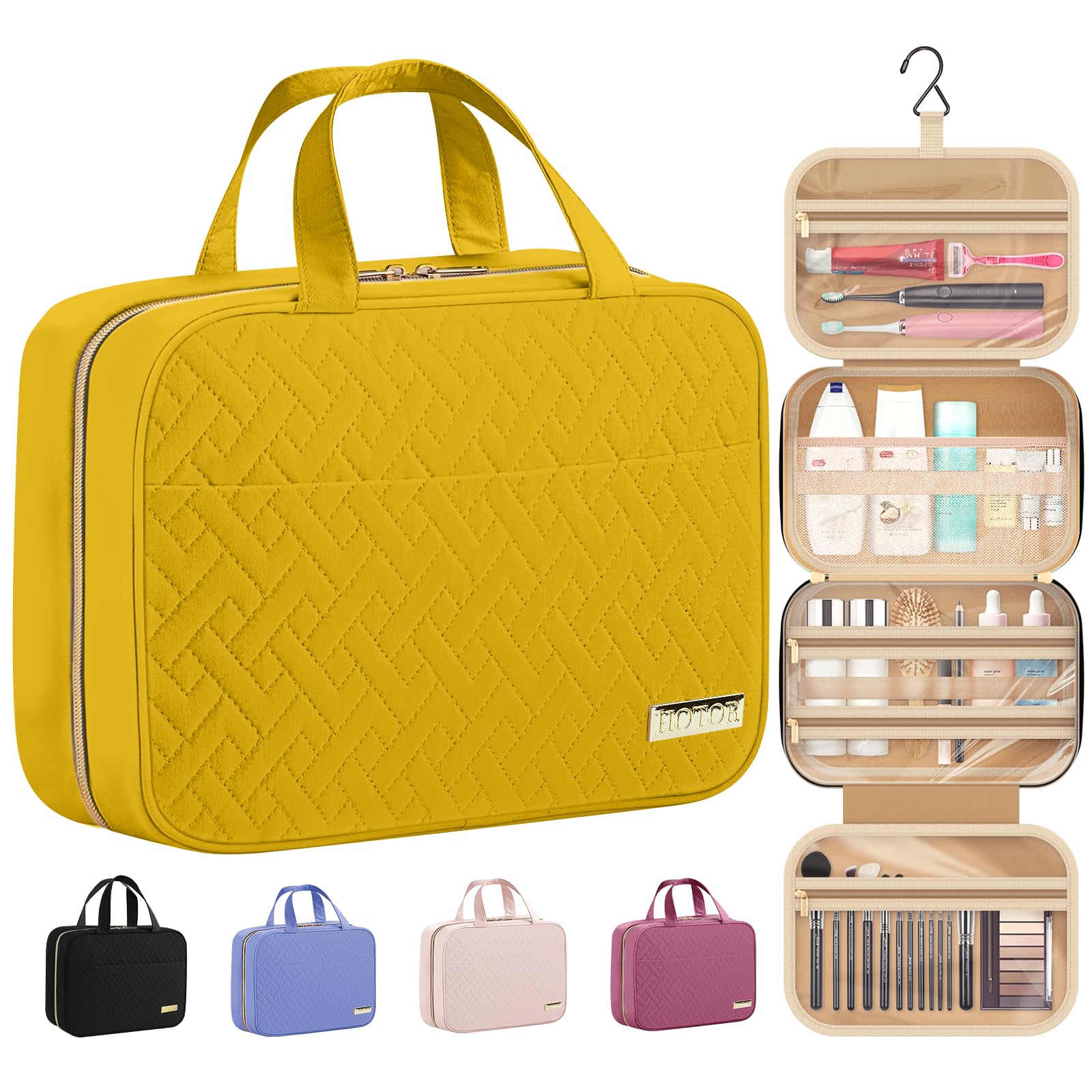 Hanging Toiletry Bag – Waterproof Travel Organizer with Large Capacity