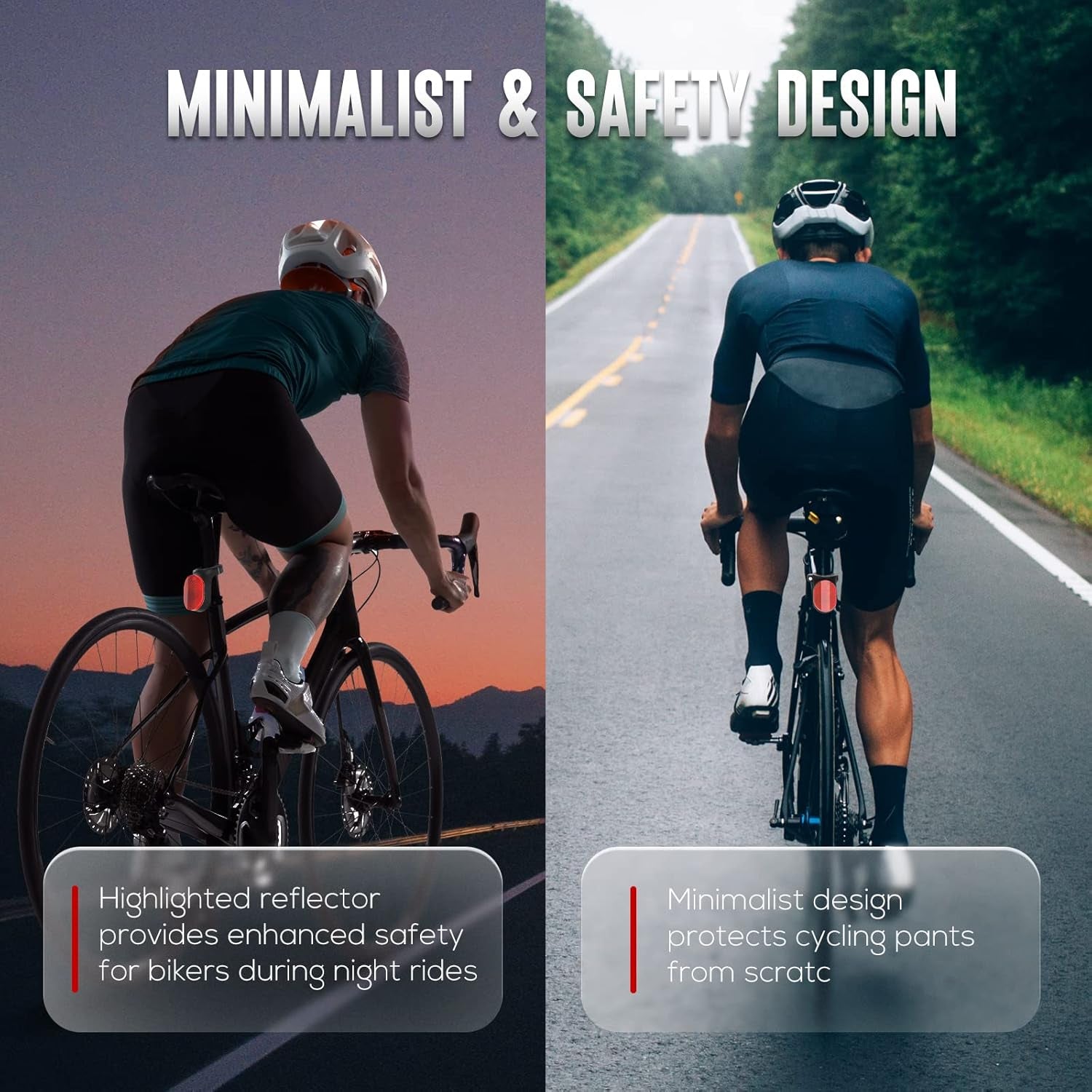 Hidden Airtag Bike Mount - Anti - Theft Seatpost Holder with Reflector - Abbycart