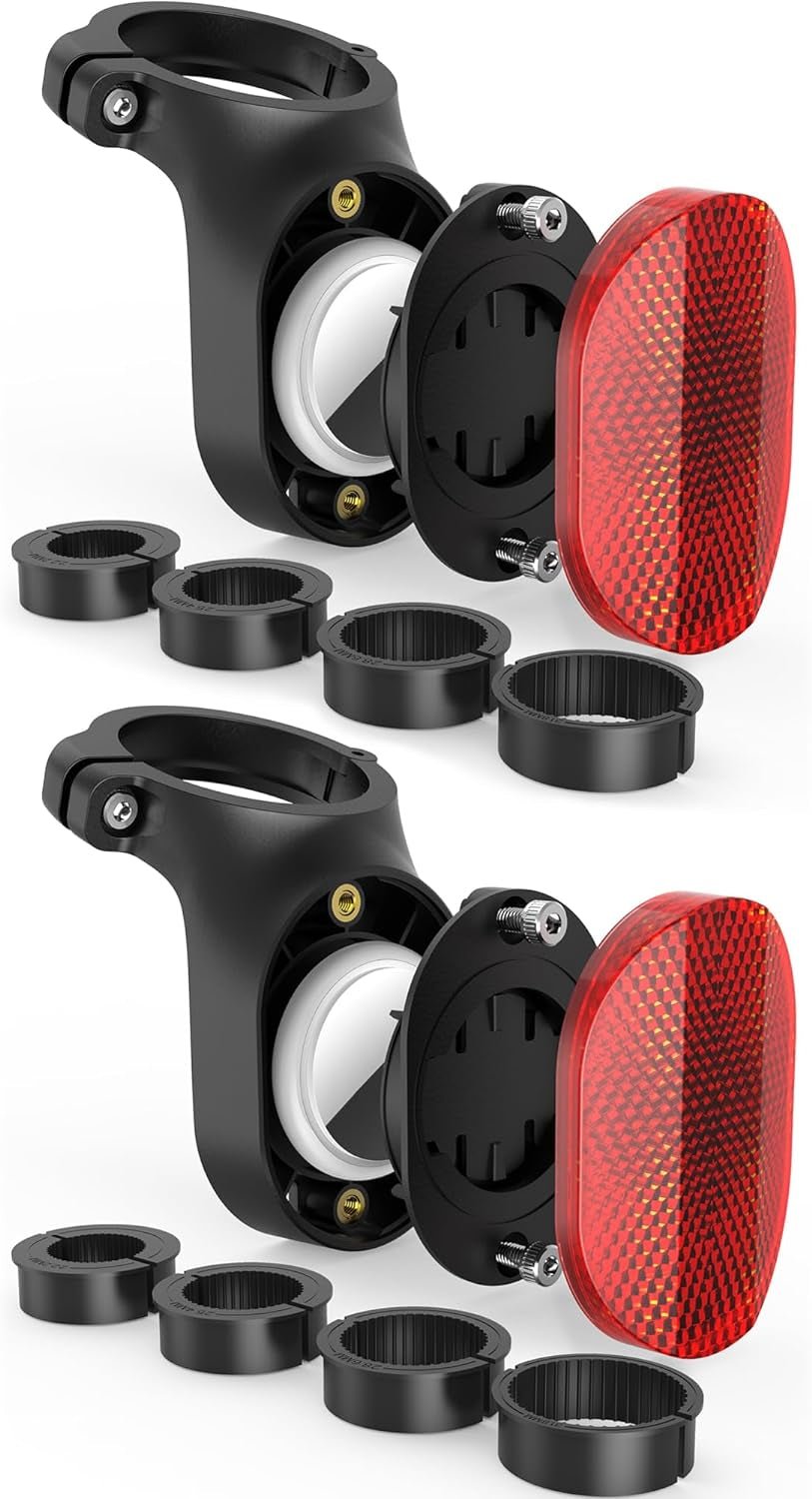 Hidden Airtag Bike Mount - Anti - Theft Seatpost Holder with Reflector - Abbycart
