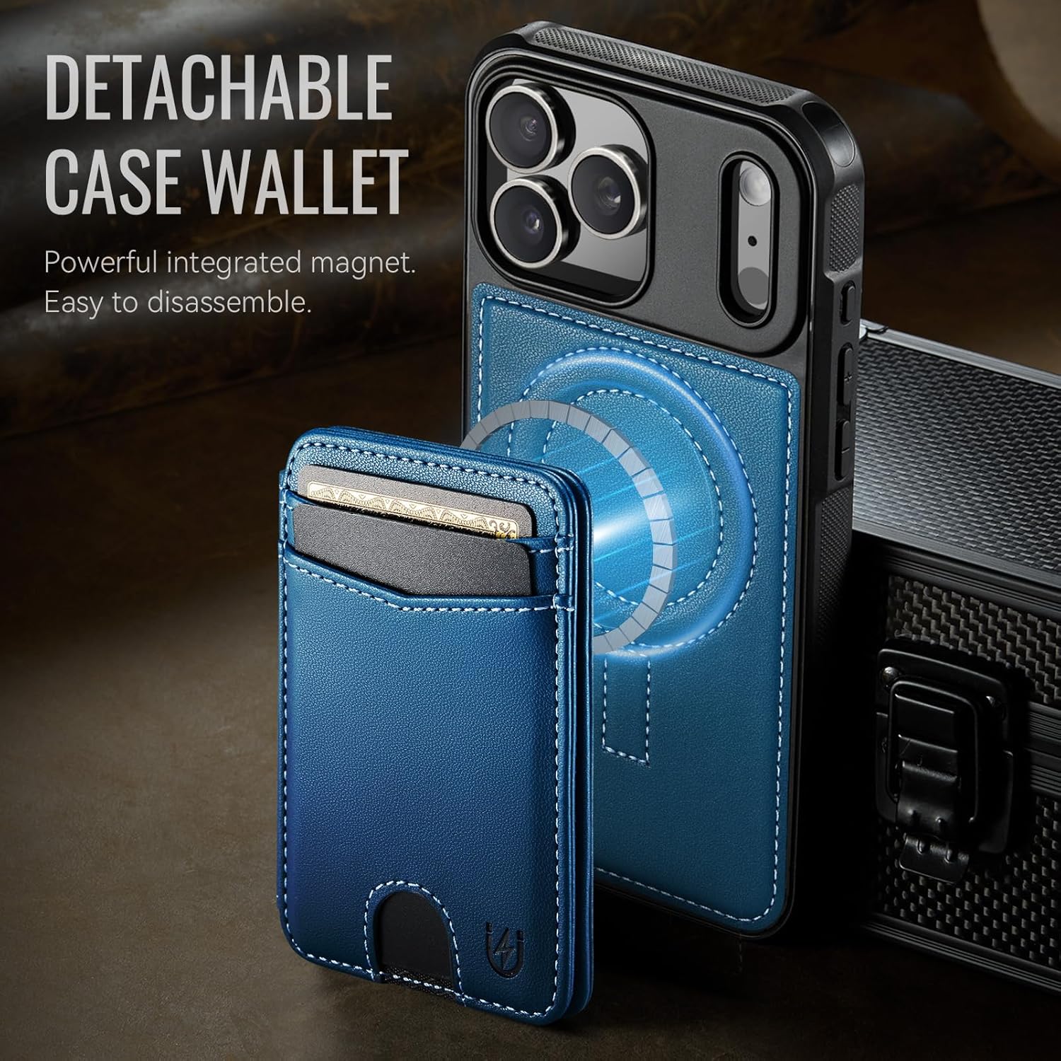 iPhone 17 Pro Max Wallet Case – MagSafe RFID Blocking Card Holder - Abbycart