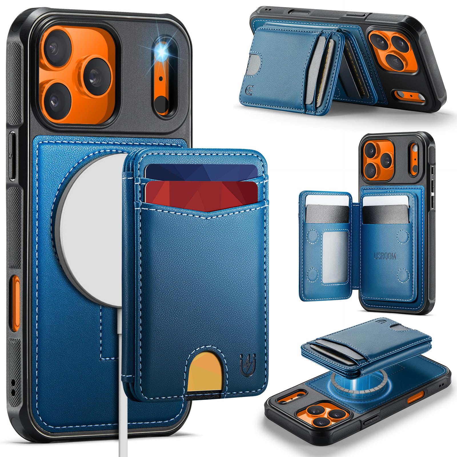 iPhone 17 Pro Max Wallet Case – MagSafe RFID Blocking Card Holder - Abbycart