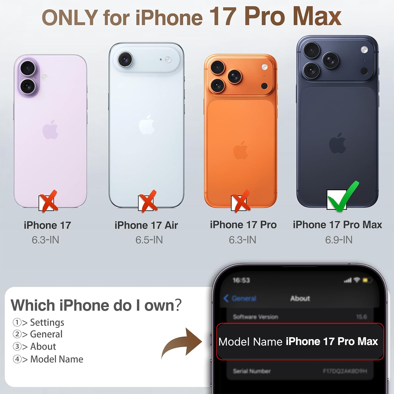 iPhone 17 Pro Max Wallet Case with AirTag Slot, RFID & MagSafe Kickstand - Abbycart