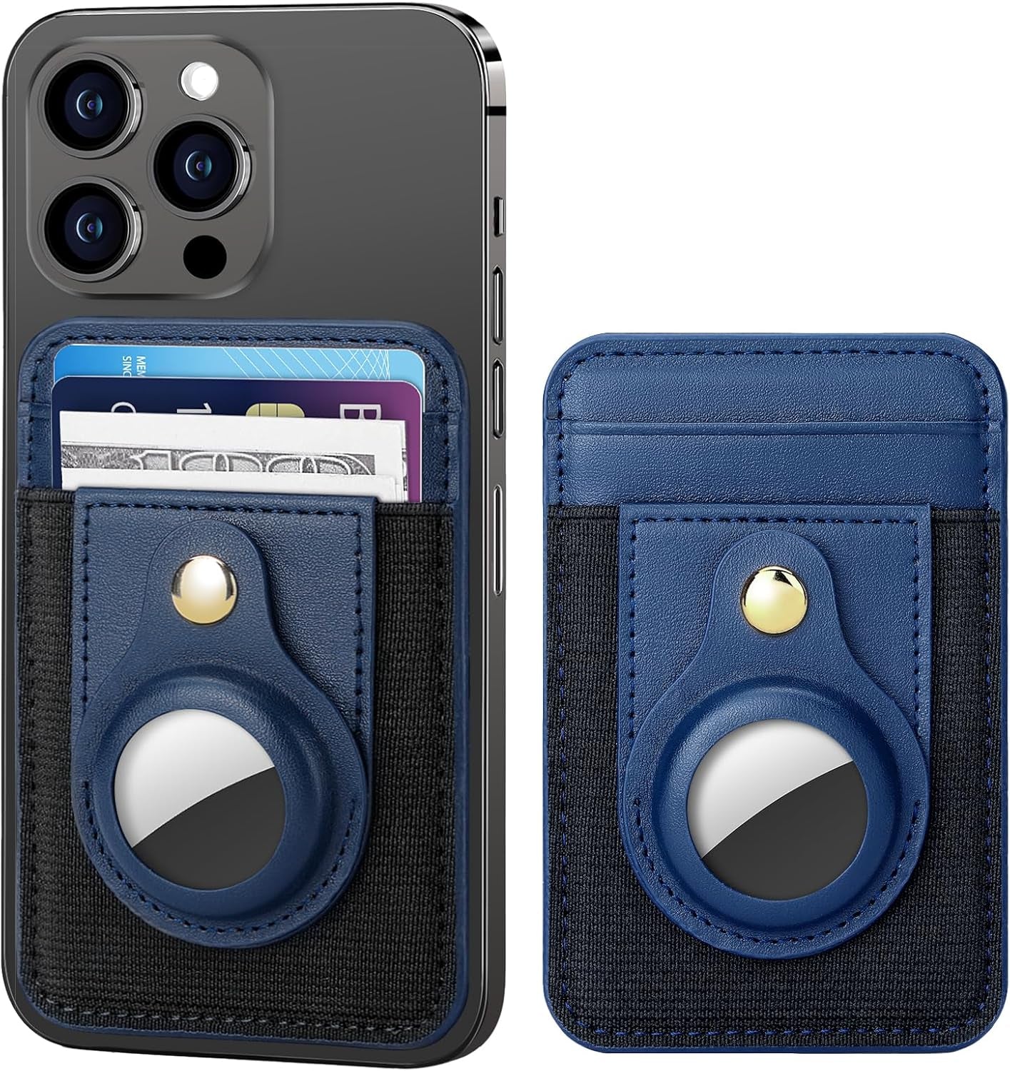 iPhone Leather MagSafe Wallet with AirTag Holder - Secure & Stylish - Abbycart