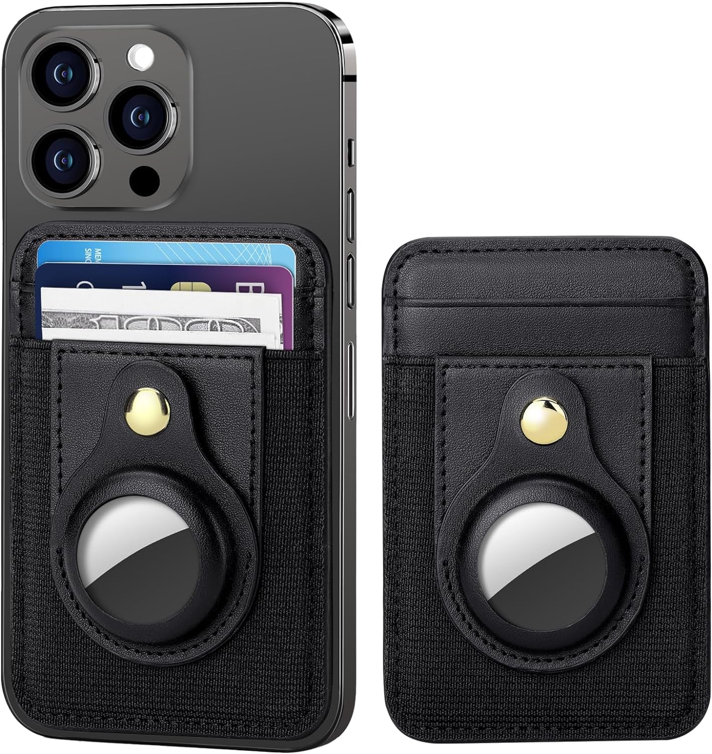 iPhone Leather MagSafe Wallet with AirTag Holder - Secure & Stylish - Abbycart