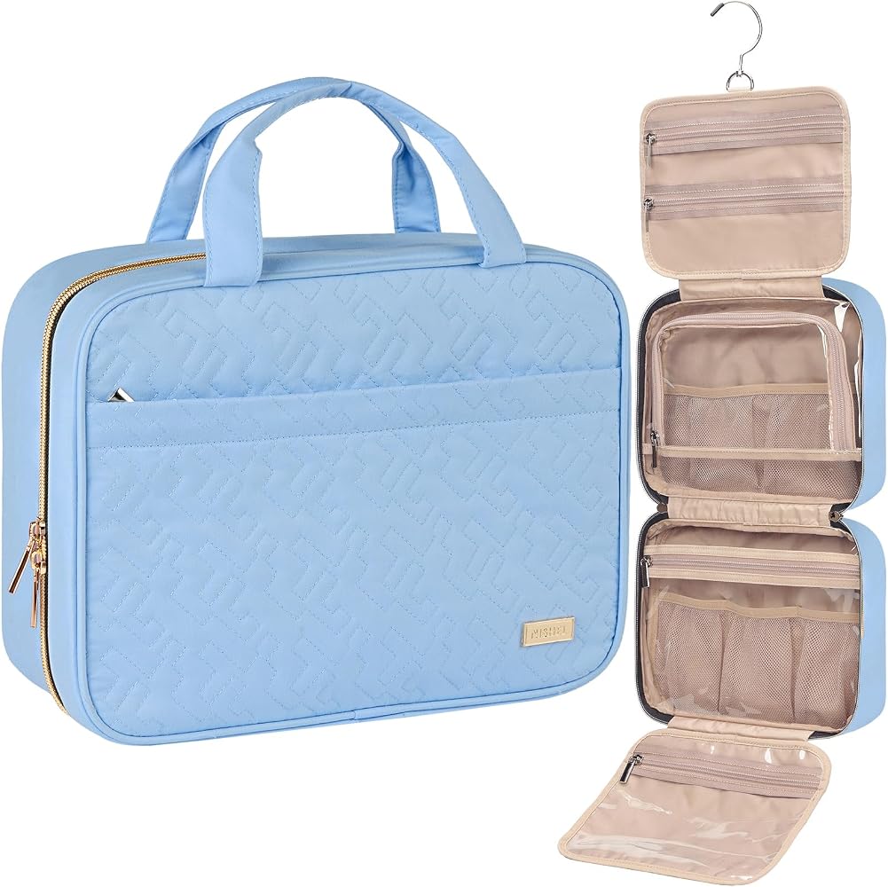 Large Hanging Toiletry Bag for Women, 7.9L Travel Cosmetic Organizer