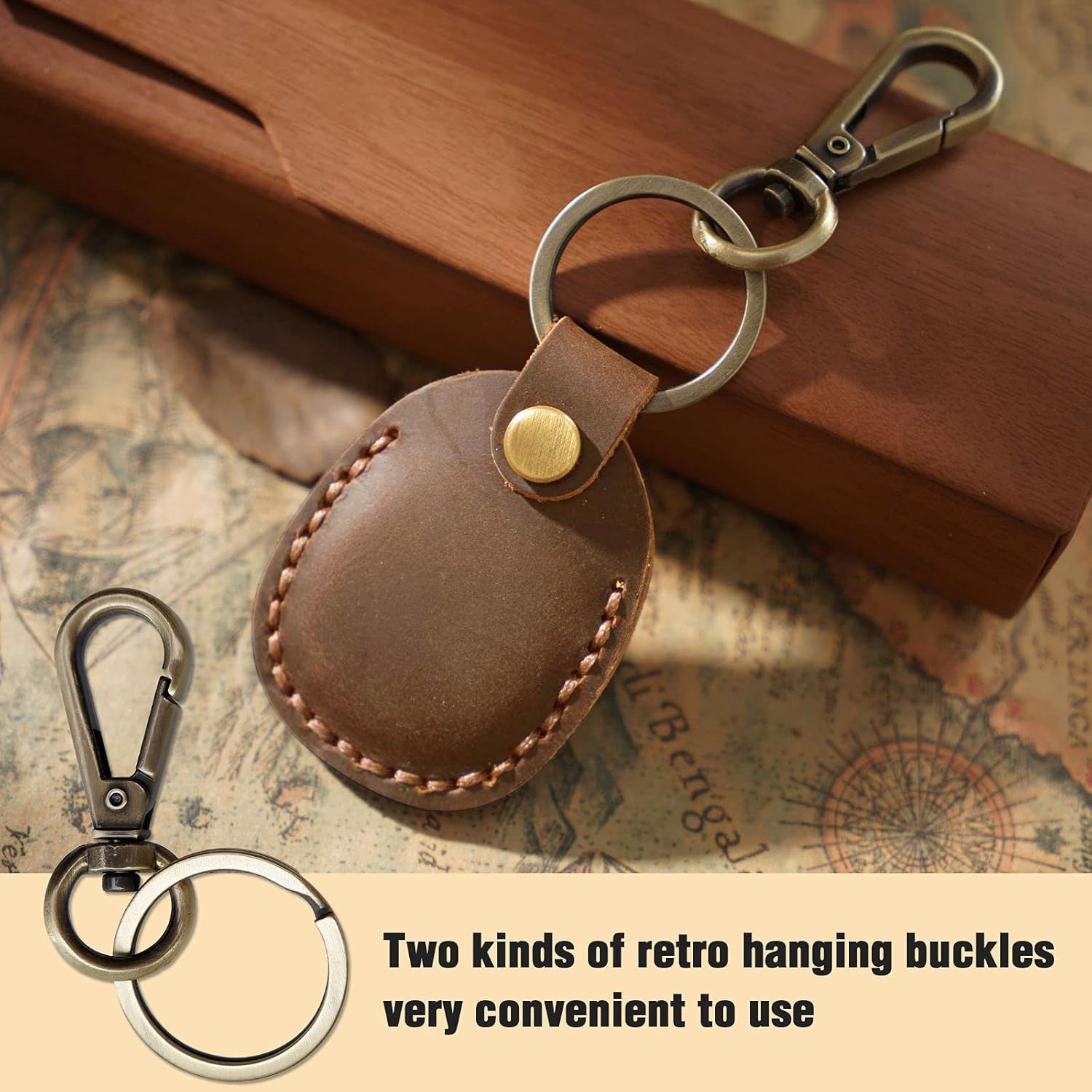 Leather AirTag Holder - Abbycart