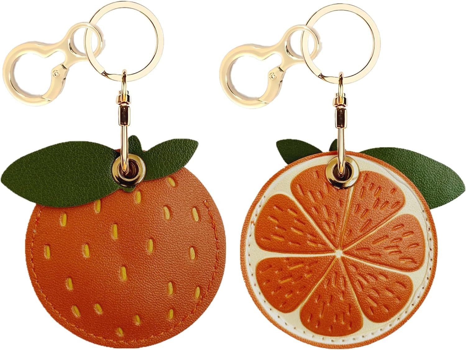 Leather AirTag Keychain Case - Durable Protective Holder with Style - Abbycart