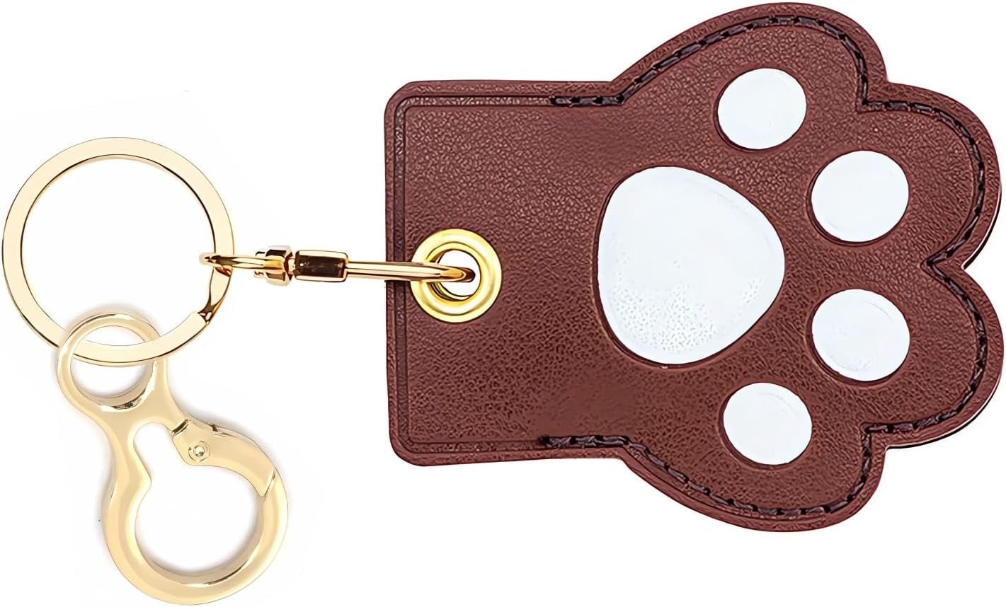 Leather AirTag Keychain Case - Durable Protective Holder with Style - Abbycart