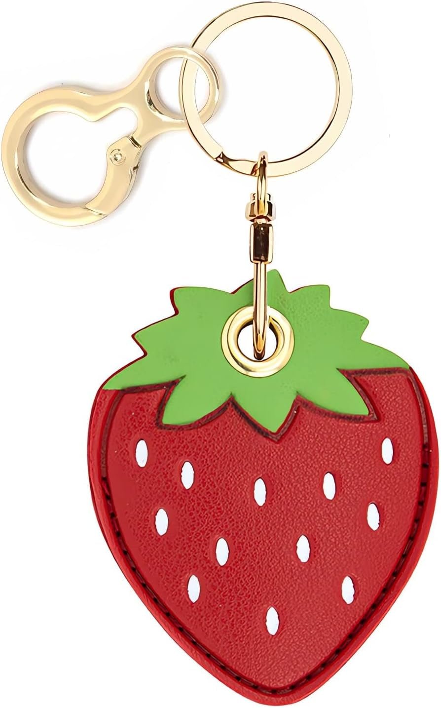 Leather AirTag Keychain Case - Durable Protective Holder with Style - Abbycart