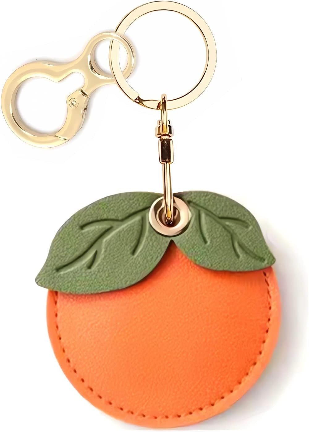 Leather AirTag Keychain Case - Durable Protective Holder with Style - Abbycart