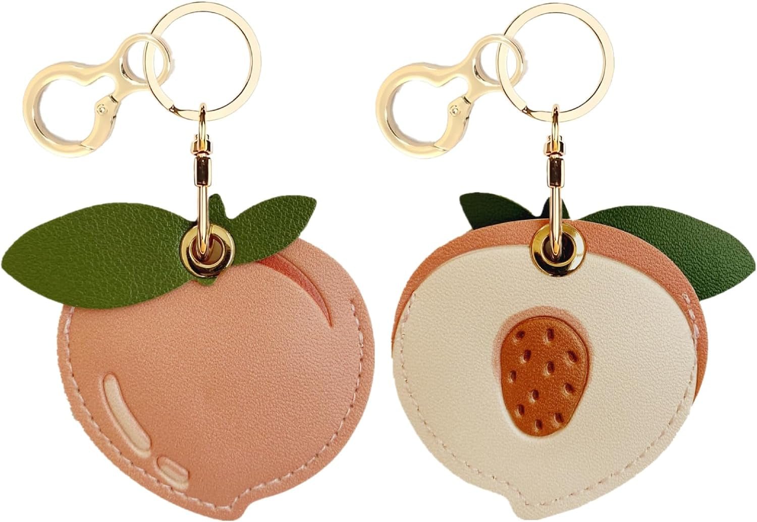 Leather AirTag Keychain Case - Durable Protective Holder with Style - Abbycart