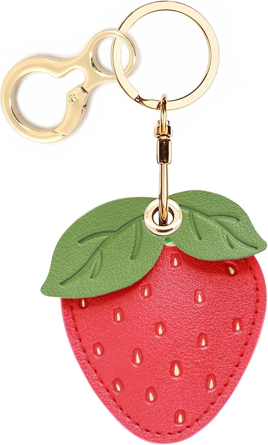 Leather AirTag Keychain Case - Durable Protective Holder with Style - Abbycart
