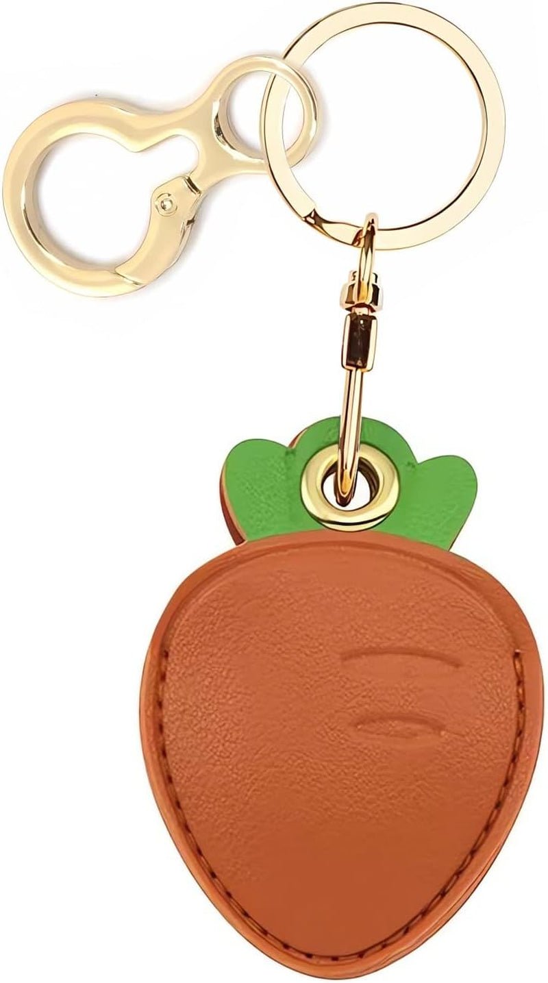 Leather AirTag Keychain Case - Durable Protective Holder with Style - Abbycart