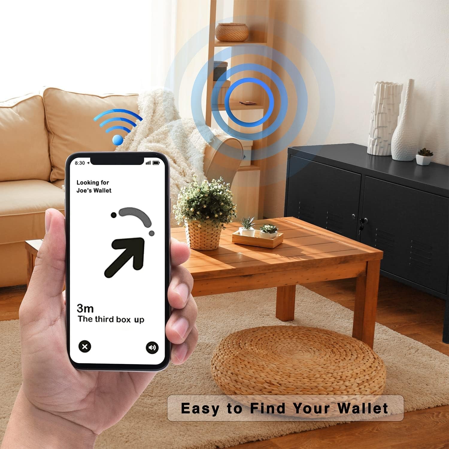 Leather Airtag Wallet for Men with RFID Blocking and Money Clip – Minimalist Design, 12 Card Slots - Abbycart